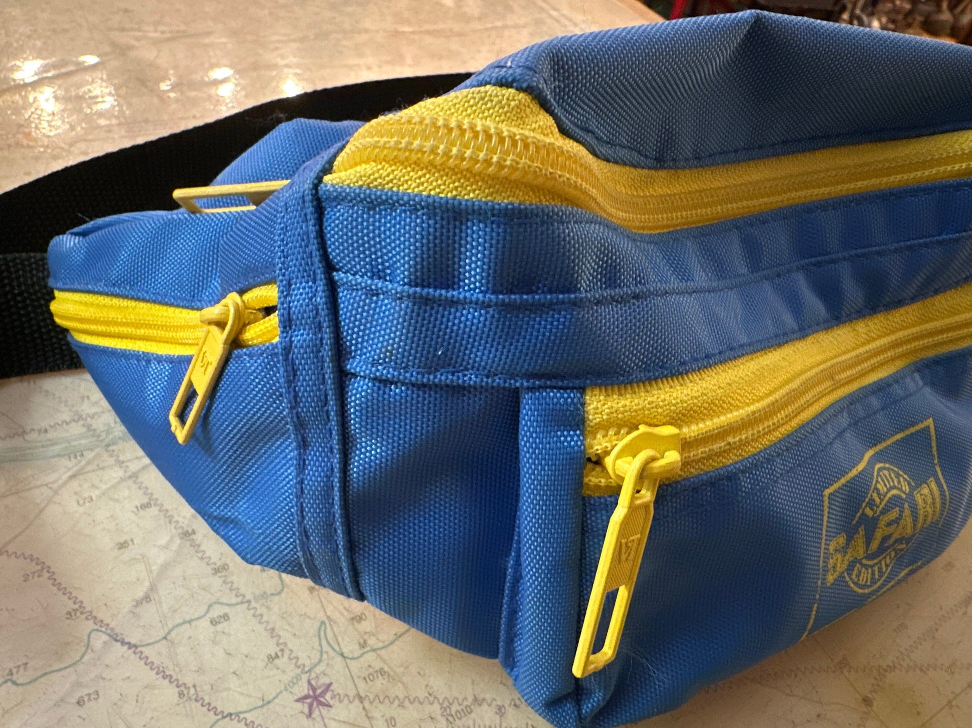 Limited Safari Edition Blue and Yellow Fanny Pack | Accessories