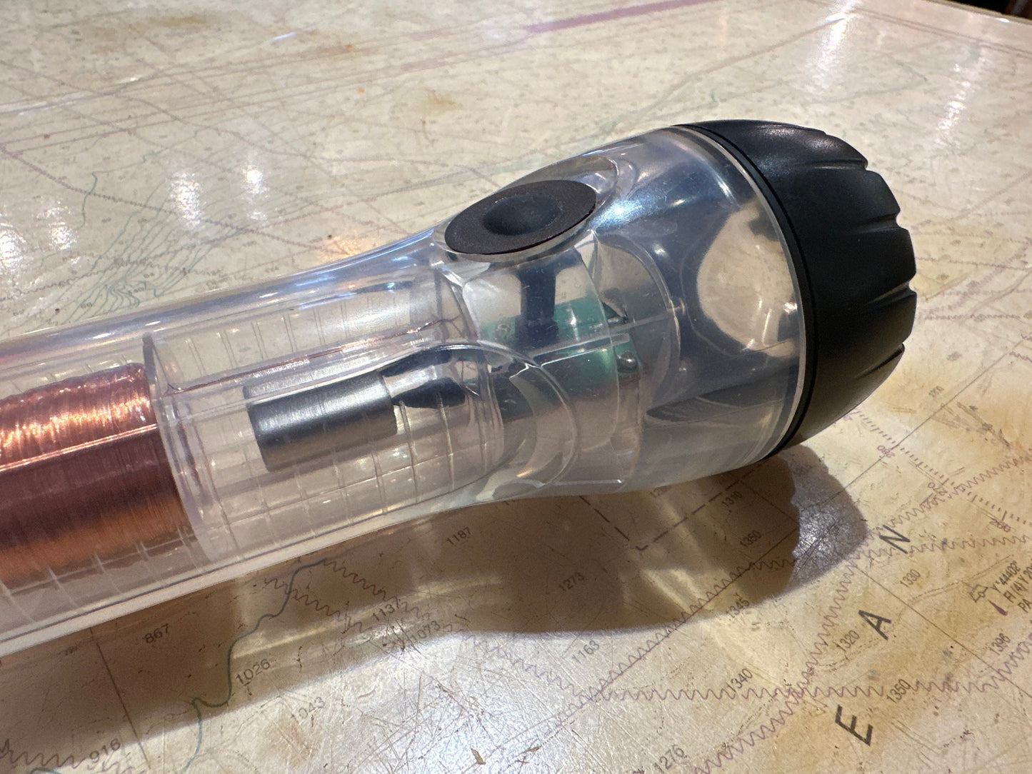 Vintage Clear LED Flashlight | Home Essentials