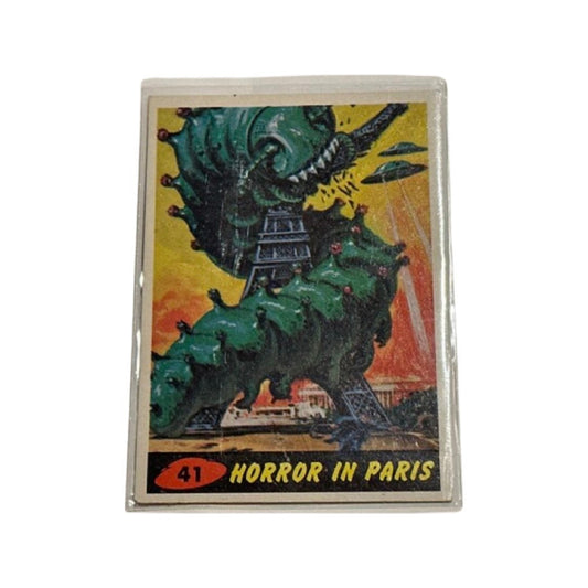 Vintage 1962 Topps #41 Bubbles Mars Attacks - "Horror in Paris" Trading Card | Memorabilia