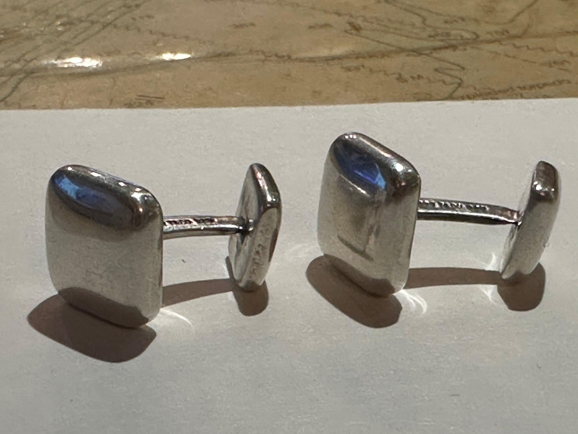 1999 Tiffany & Co Sterling Silver Square Cuff Links | Accessories