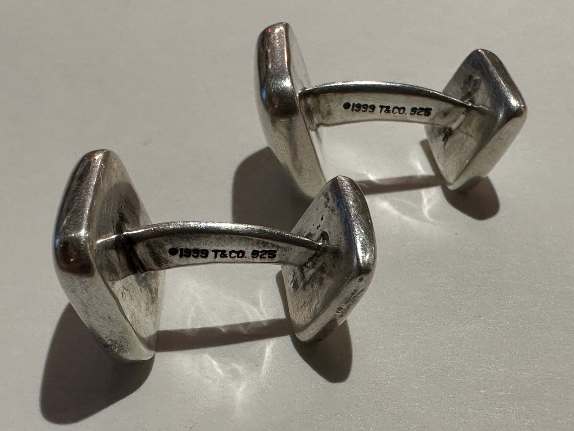 1999 Tiffany & Co Sterling Silver Square Cuff Links | Accessories