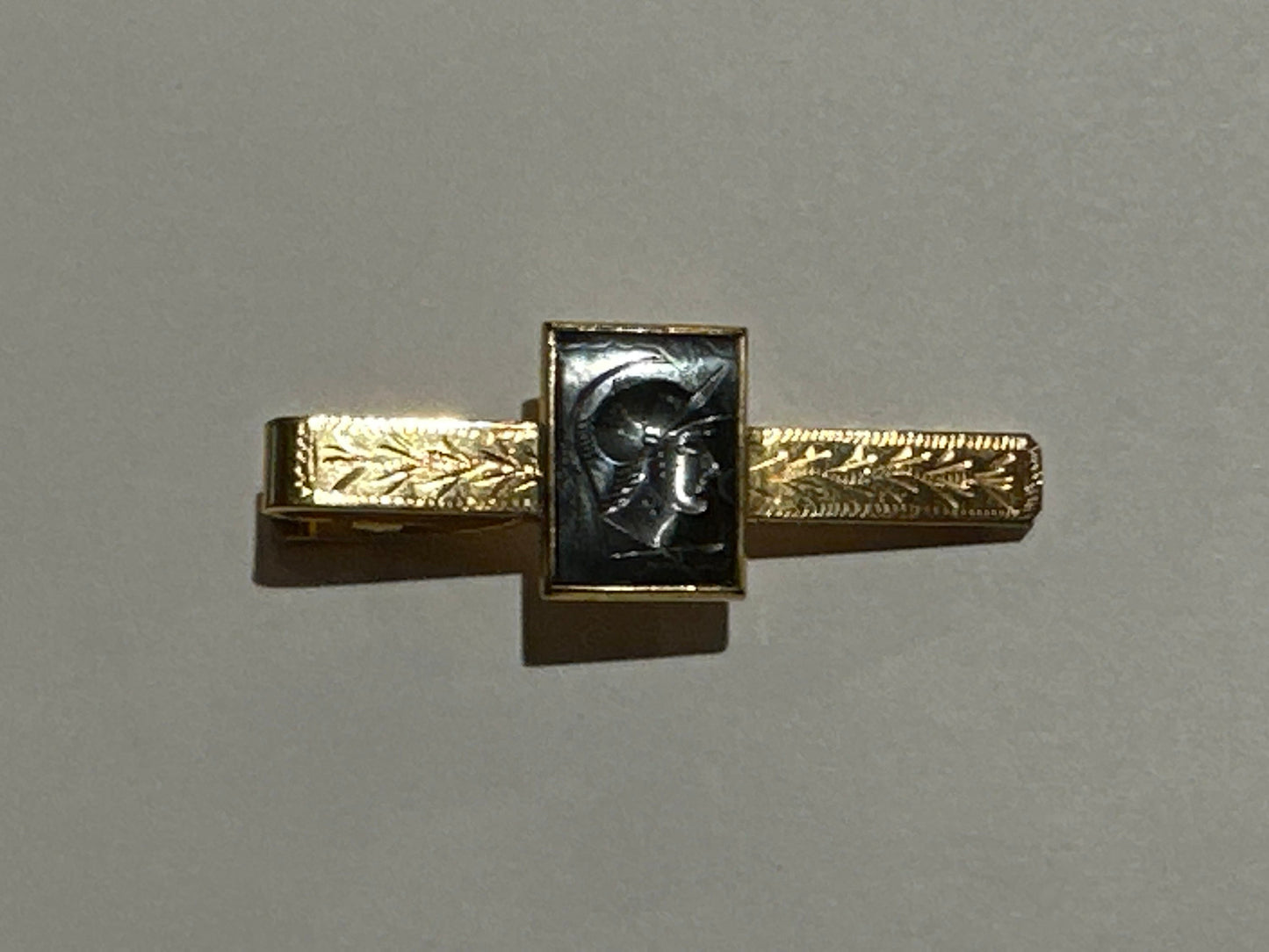 Vintage Goldtone Knight Tie Clip | Accessories