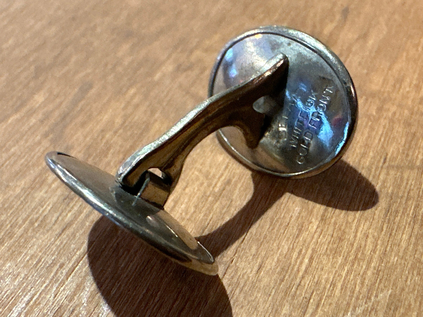 Vintage Sterling Silver Circle Cuff Link | Accessories