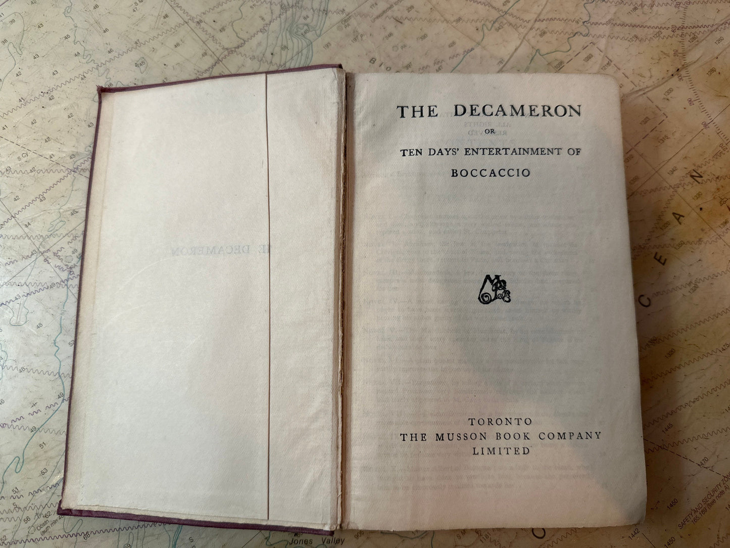 The Decameron or Ten Days' Entertainment of Boccaccio by