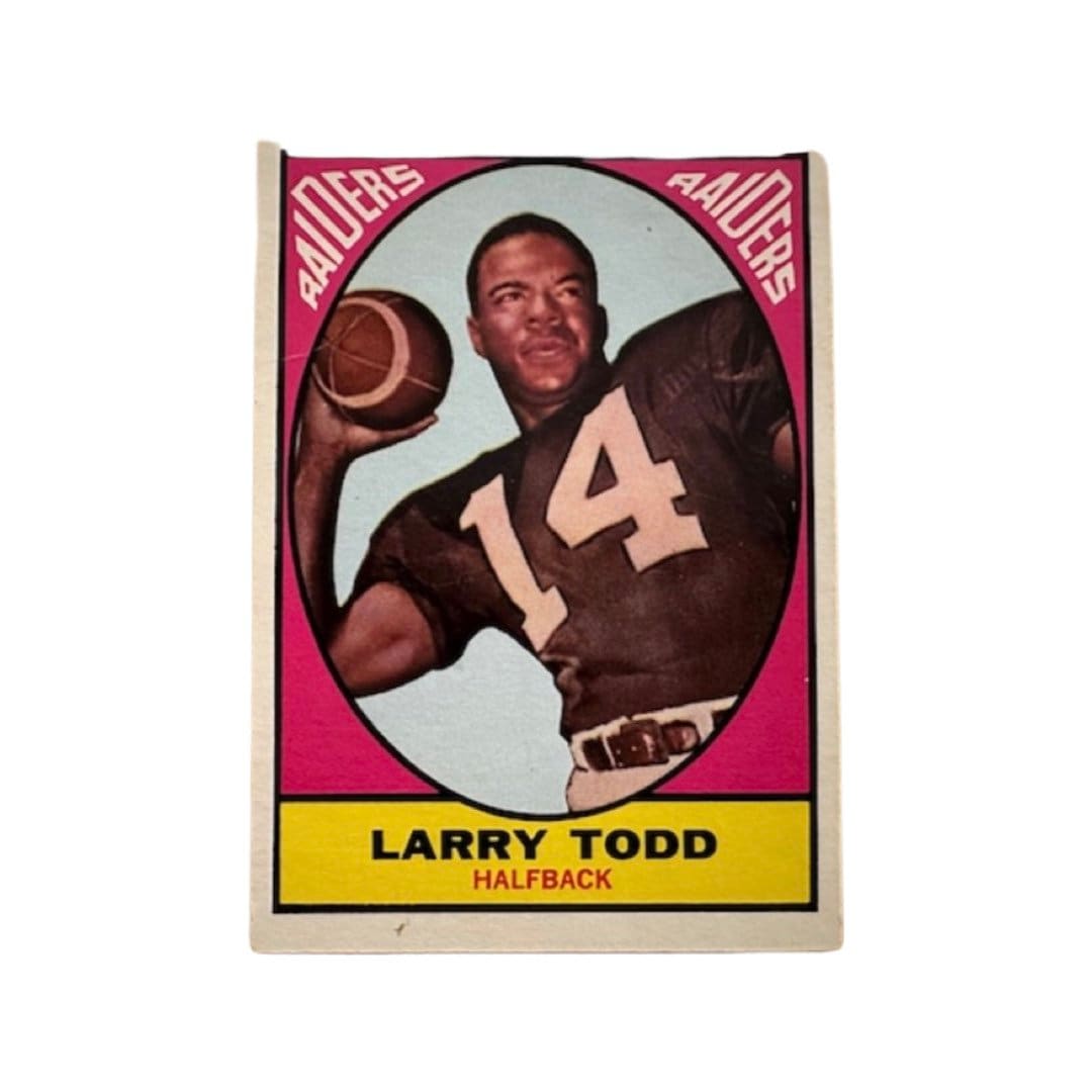 Larry Todd - Oakland Raiders Halfback Sports Card | Memorabilia