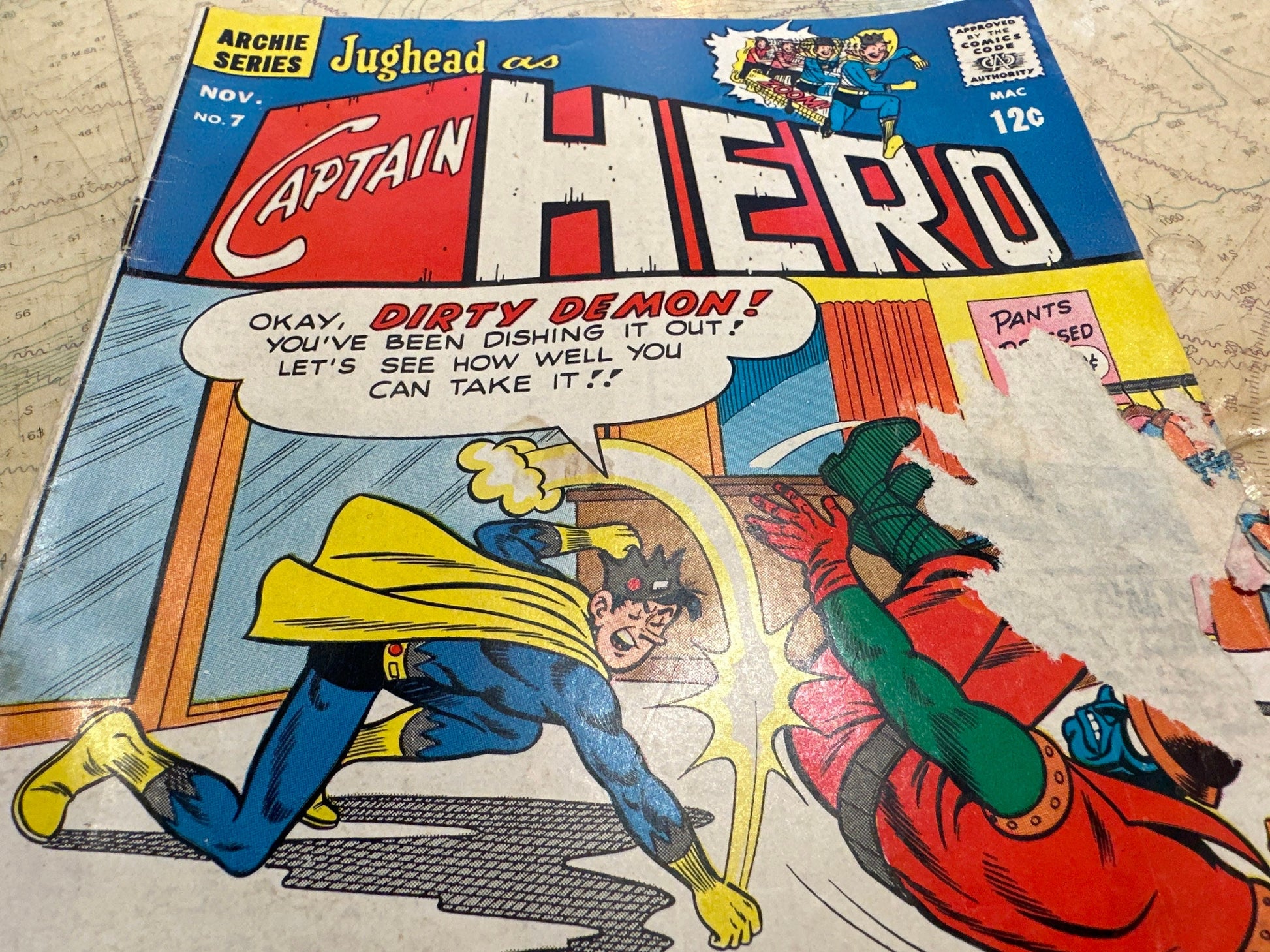 Archie Series - Jughead as Captain Hero | November Issue #7 | Classic Comics