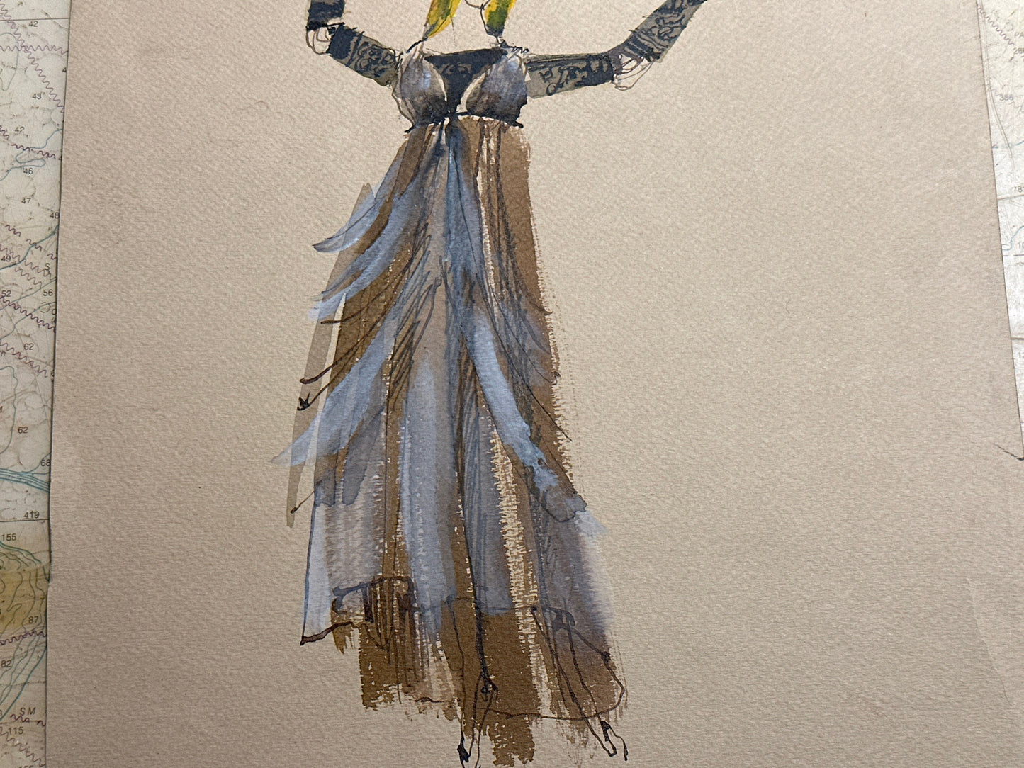 Theater Costume Sketch Art | Home Decor