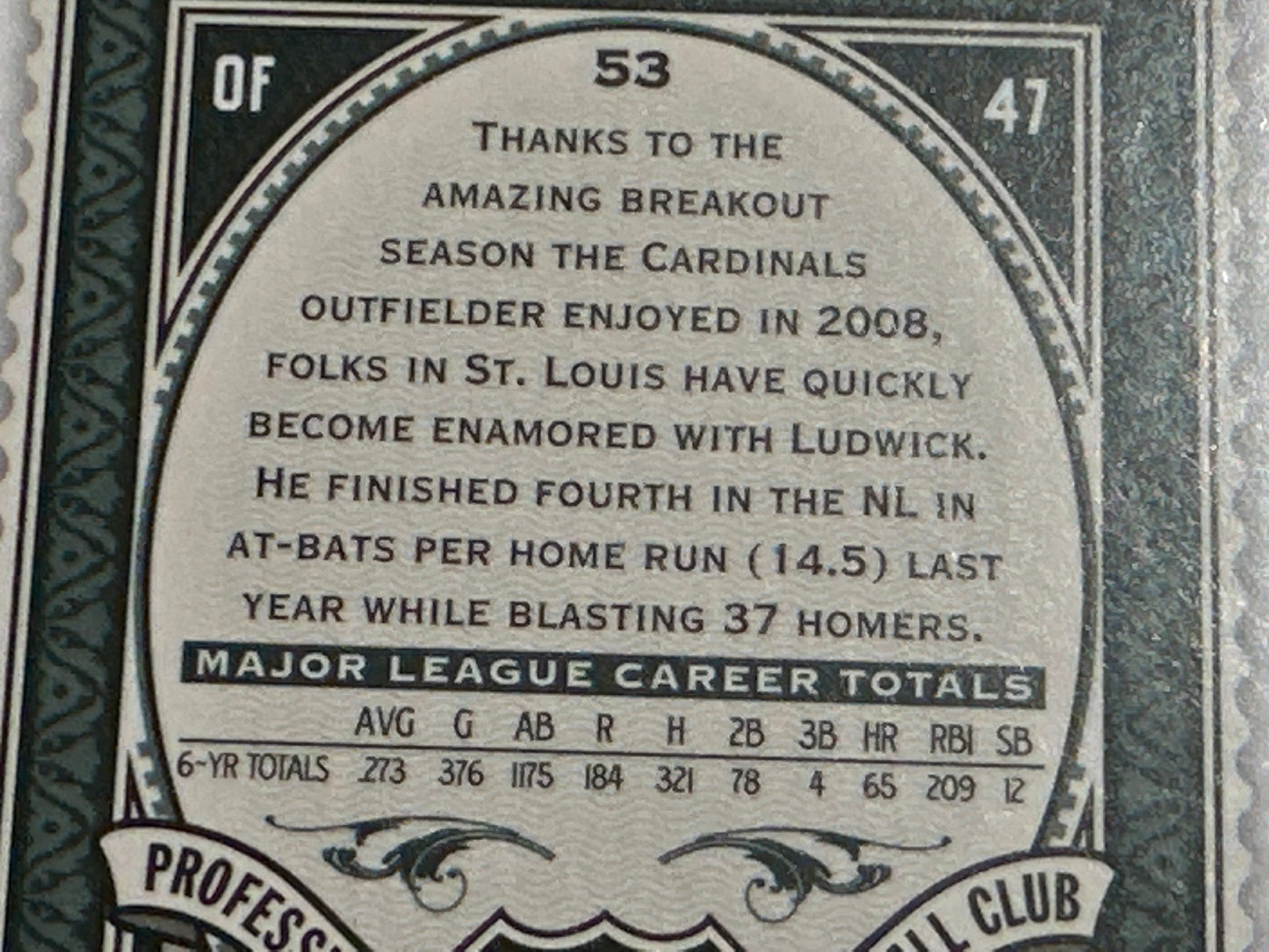 Ryan Ludwick - St. Louis Cardinals - Collectible Baseball Card | Memorabilia