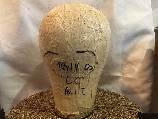 SNL Props Canvas Head Form | Millinery Mannequin Head