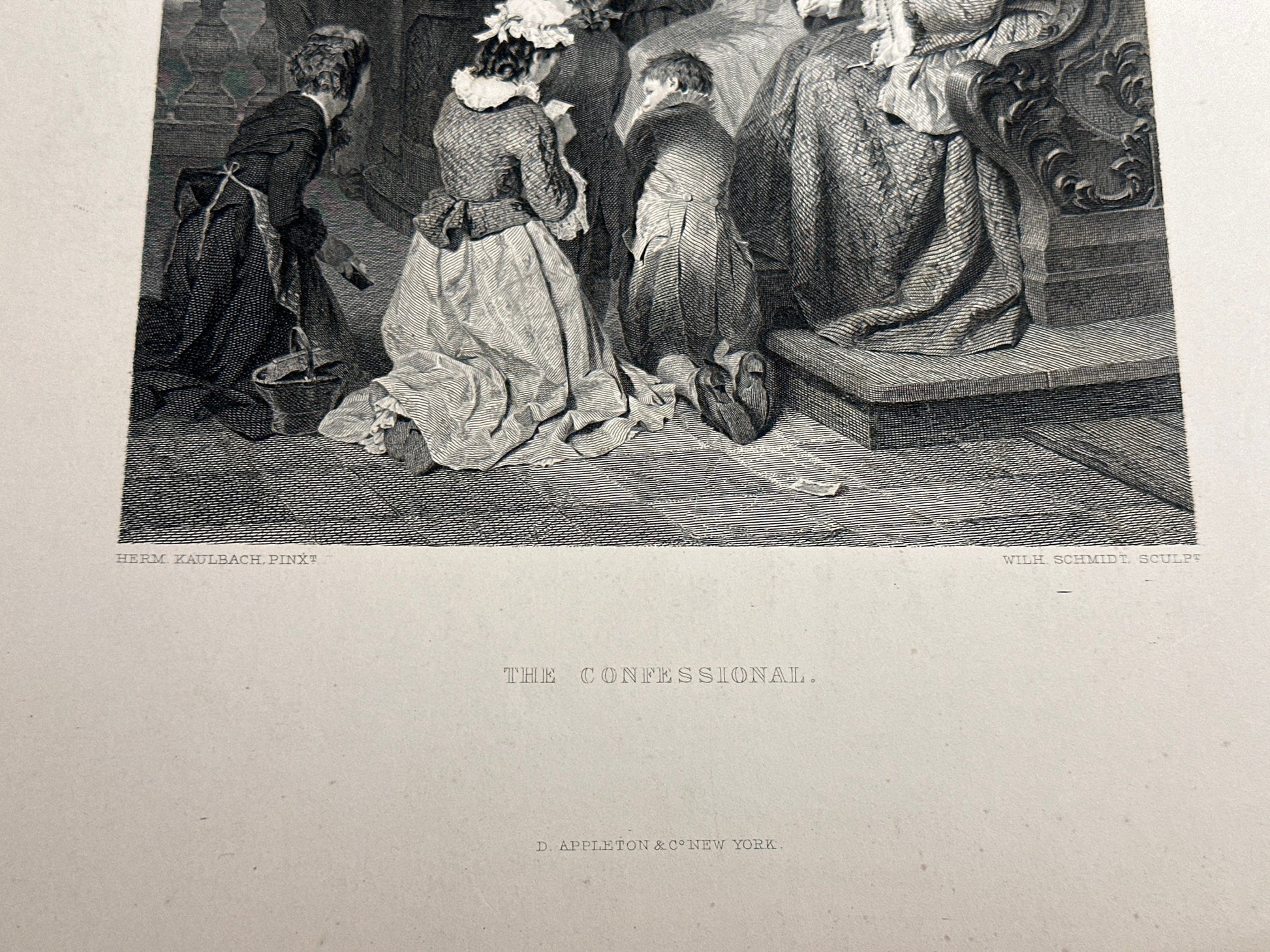 Lithograph of "The Confessional" Printed Artwork | Home Decor