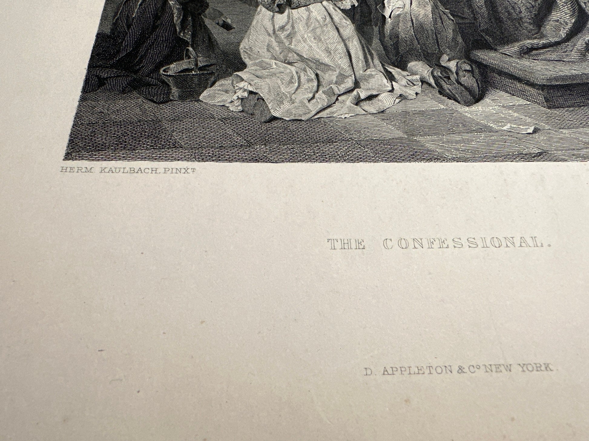 Lithograph of "The Confessional" Printed Artwork | Home Decor