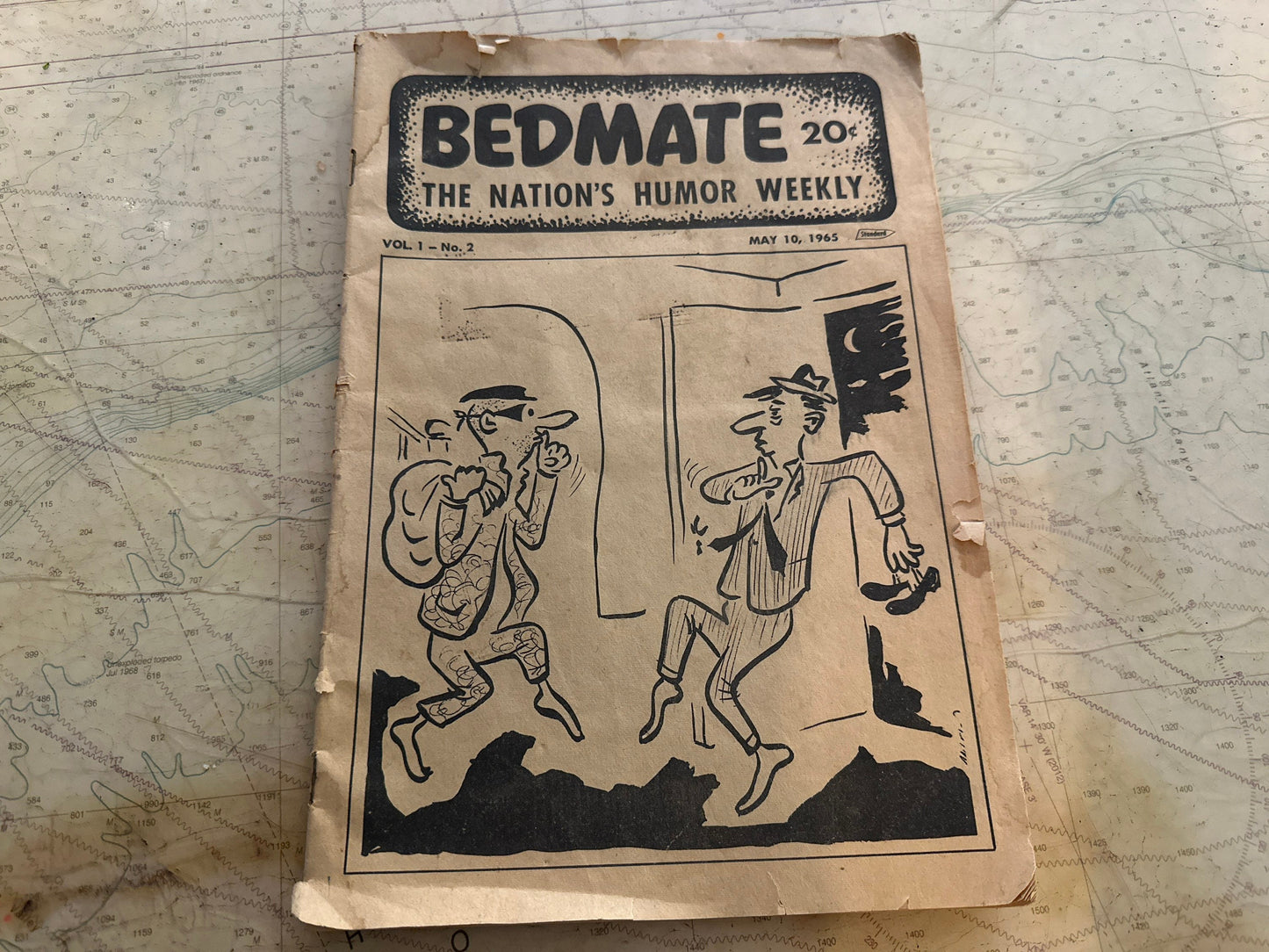 Vintage Bedmate Humor Weekly Magazine, Collector's Edition, Rare Satirical Publication, Comedy Enthusiast Gift