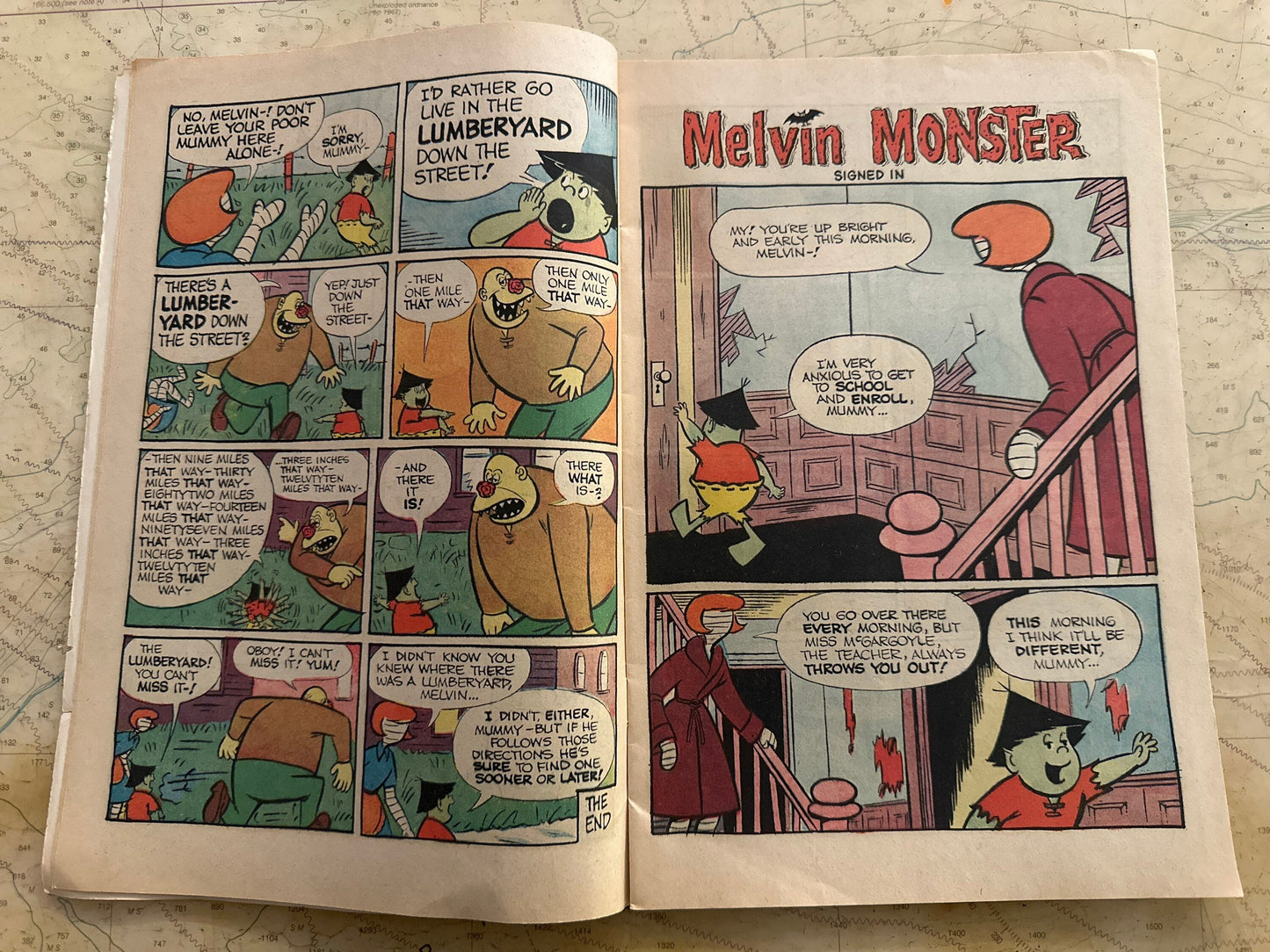 Melvin Monster Vintage Comic | Dell Comic October Issue | Collectible Comics