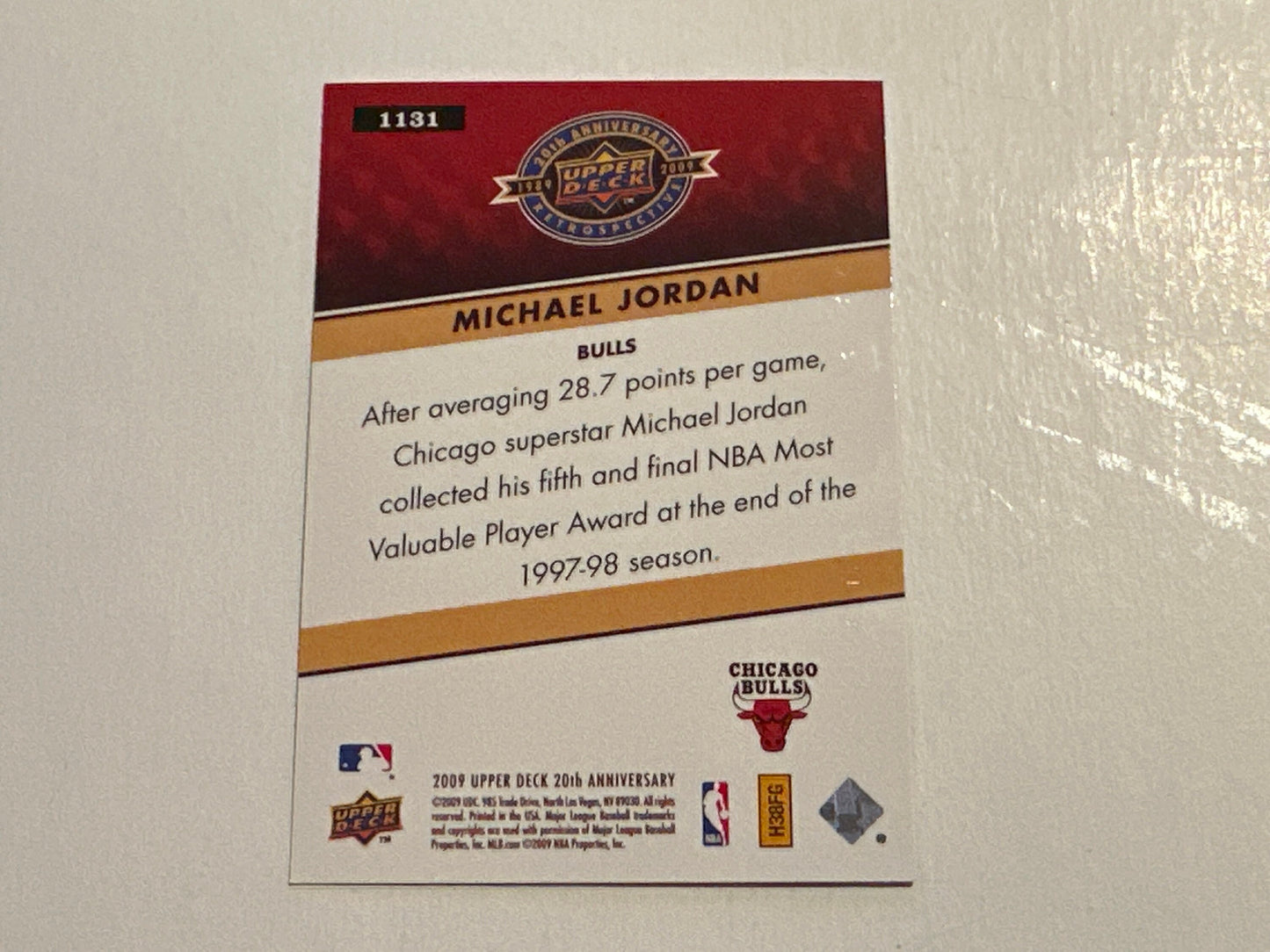 Michael Jordan - Collectible Baseball Card | Memorabilia