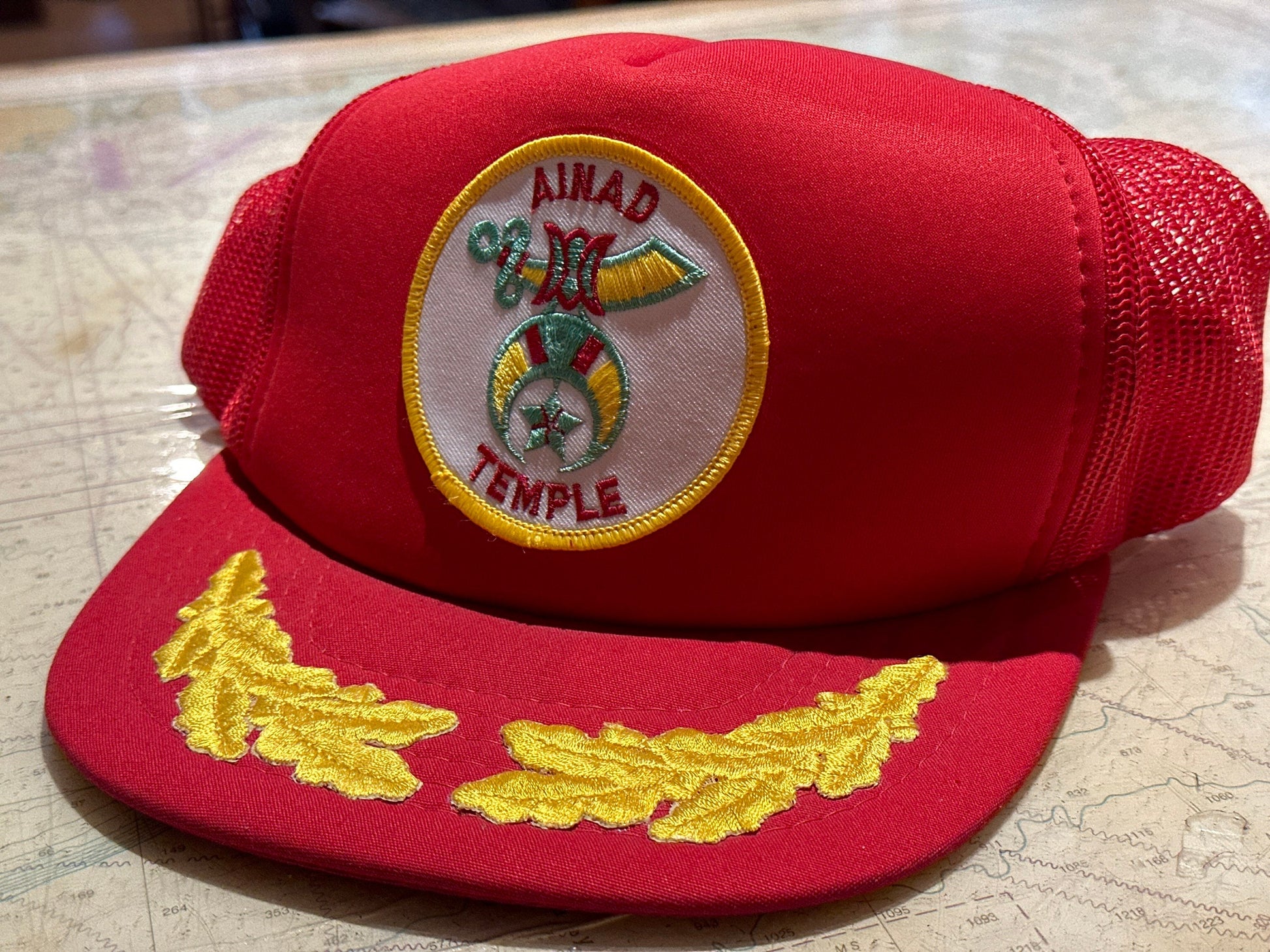 Vintage Ainad Temple Trucker Cap | Unisex Accessories