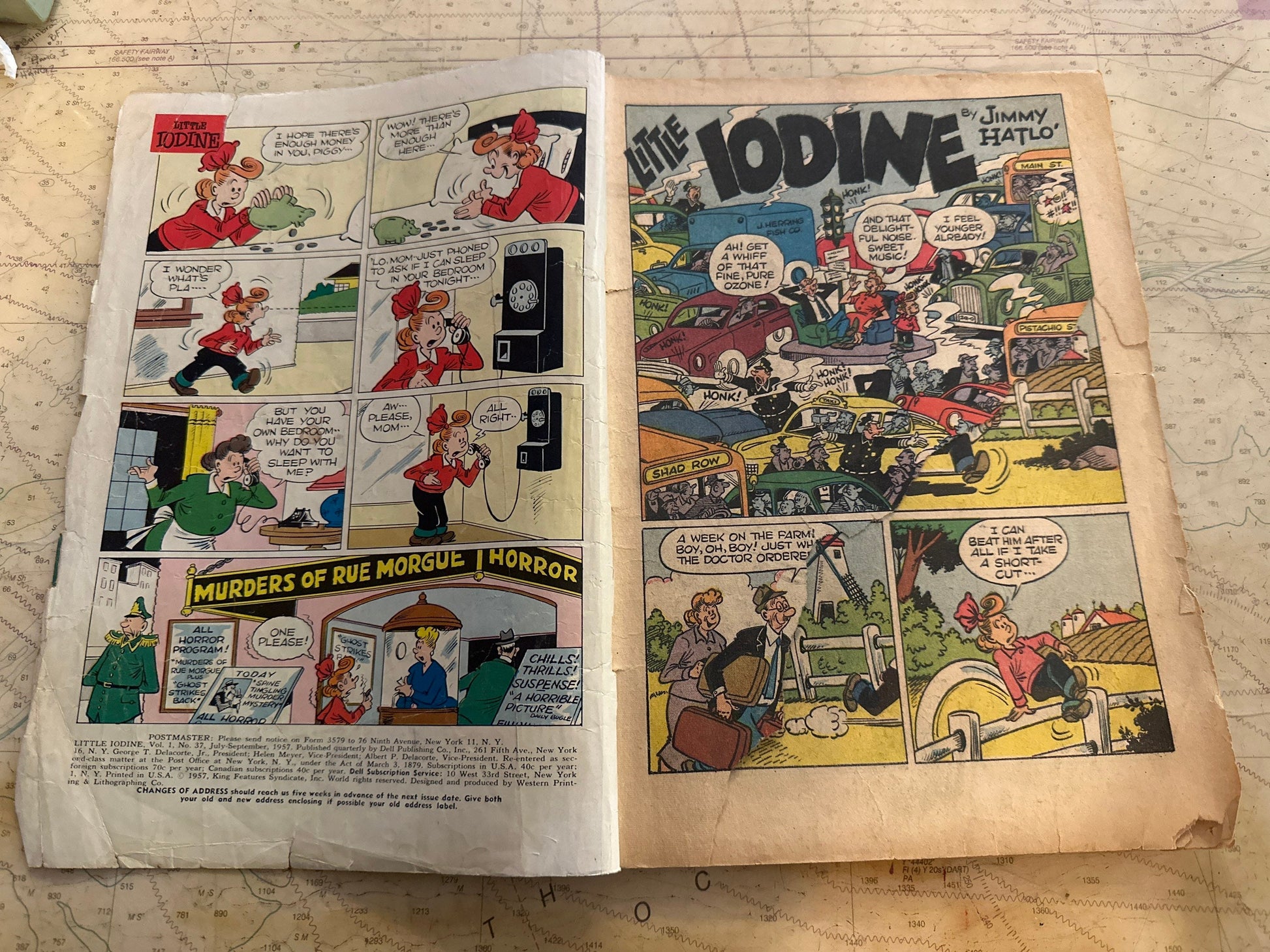 Jimmy Hatlo's Little Iodine Vintage Comic | Dell July-Sept Issue | Collectible Comics