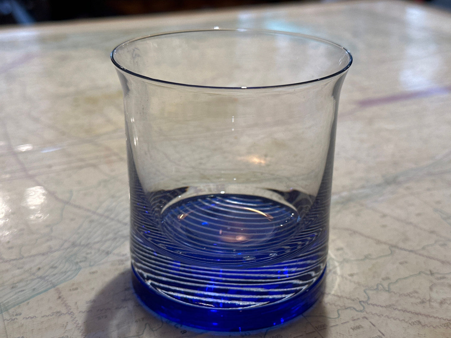 Royal Blue & Silver Tumbler Glass | Home and Living