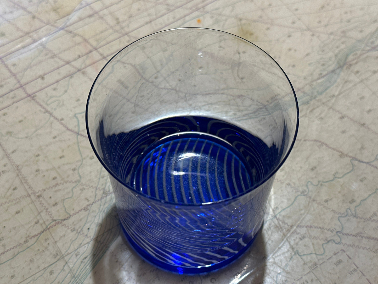 Royal Blue & Silver Tumbler Glass | Home and Living