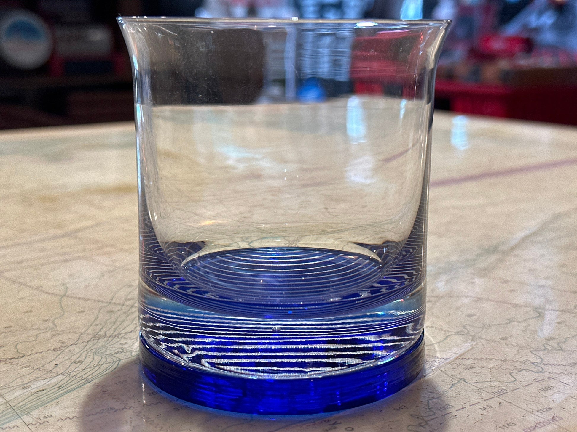 Royal Blue & Silver Tumbler Glass | Home and Living