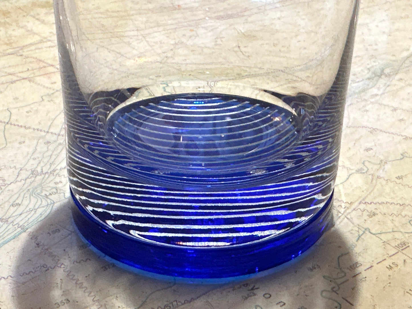 Royal Blue & Silver Tumbler Glass | Home and Living