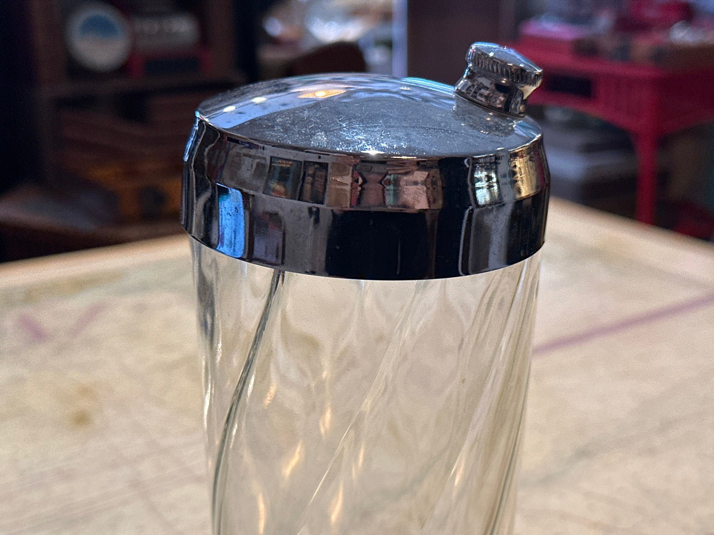 Vintage Clear Cocktail Shaker | Barware | Home & Living