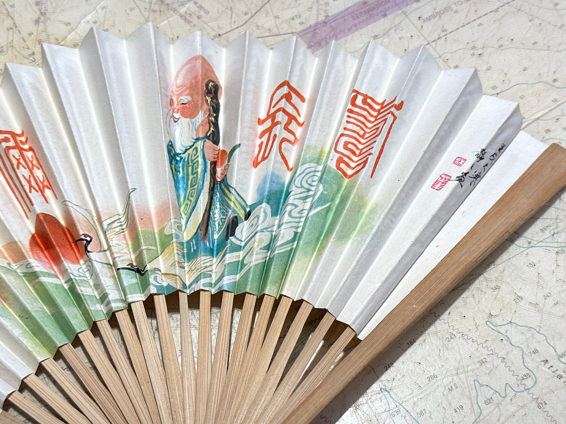 Chinese Hand Held Folding Fan | Paper Fan | Accessories