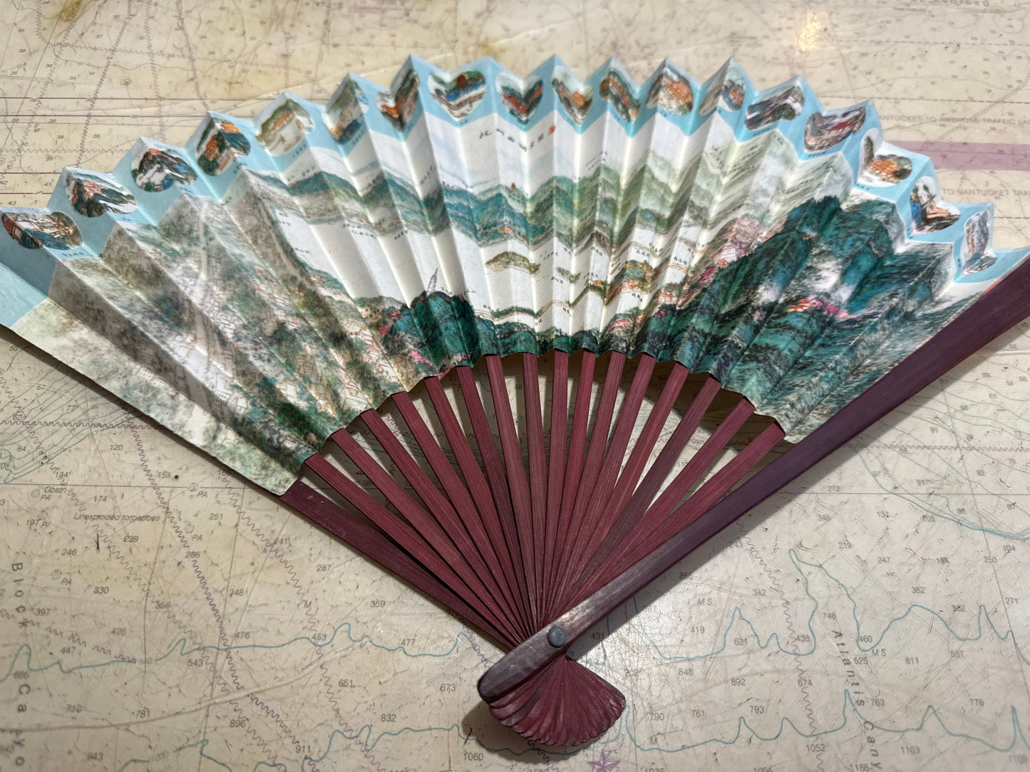 Chinese Hand Held Folding Fan | Paper Fan | Accessories