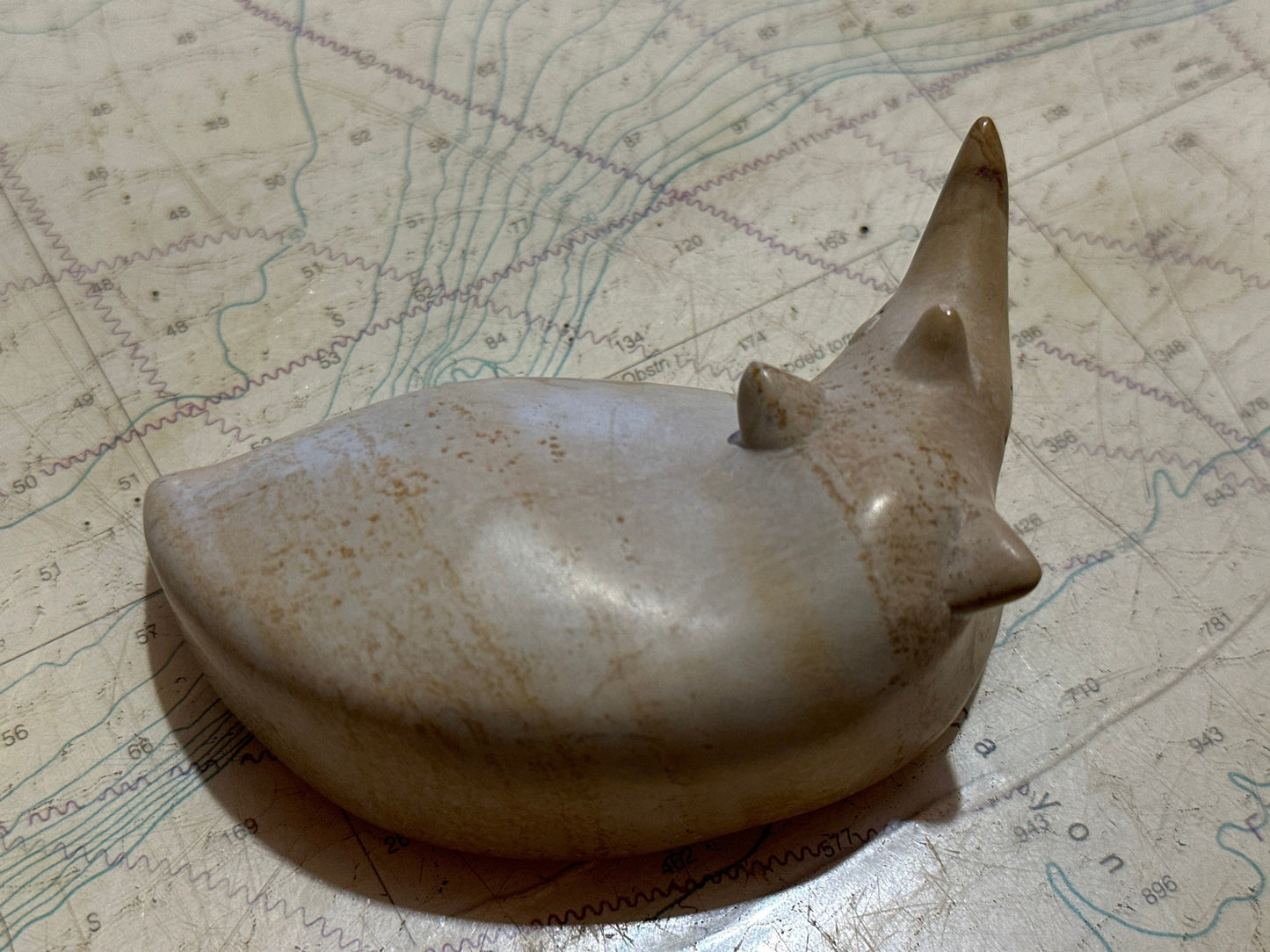 Ceramic Laying Rhinoceros Statue | Home Decor