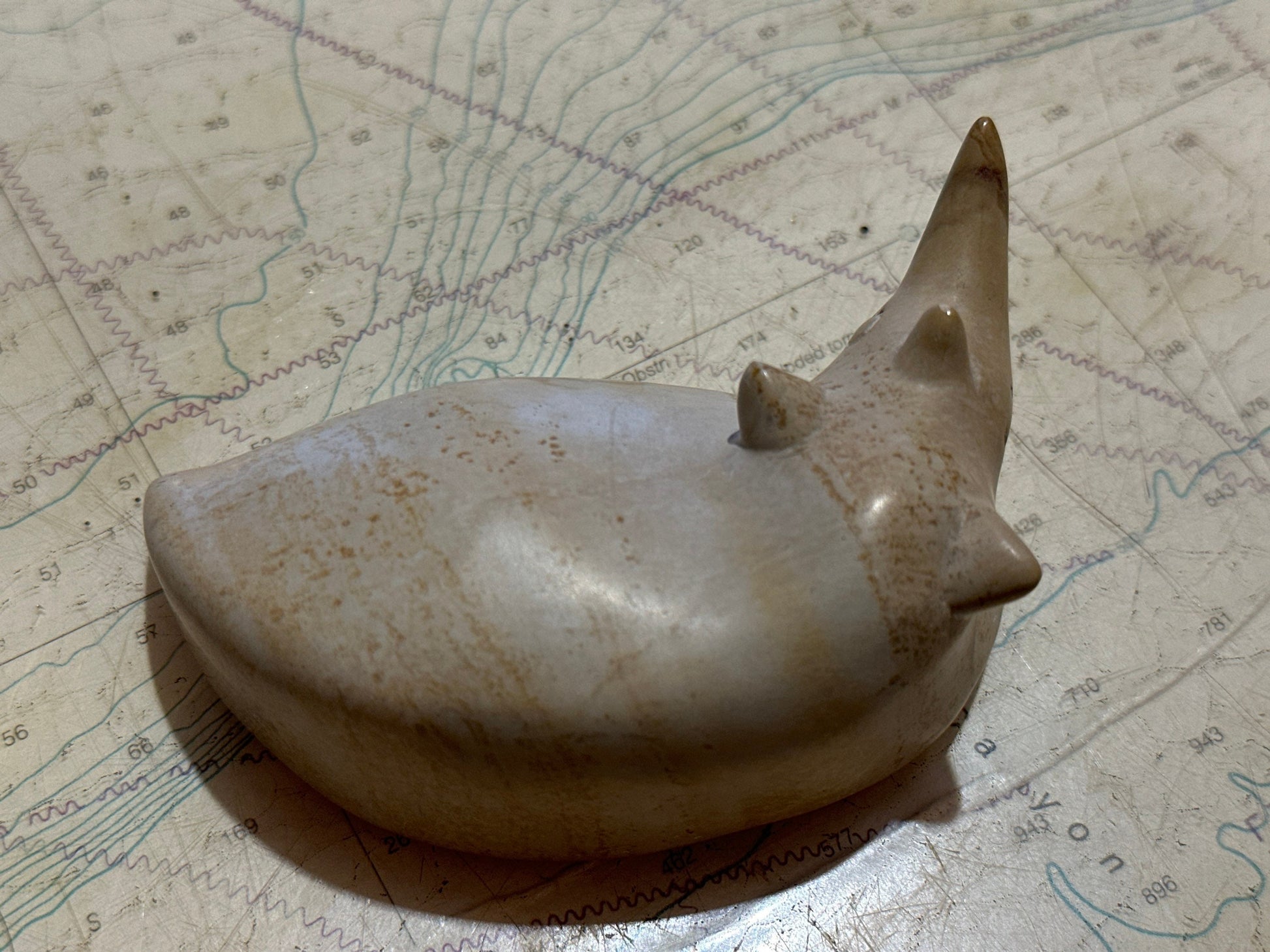 Ceramic Laying Rhinoceros Statue | Home Decor