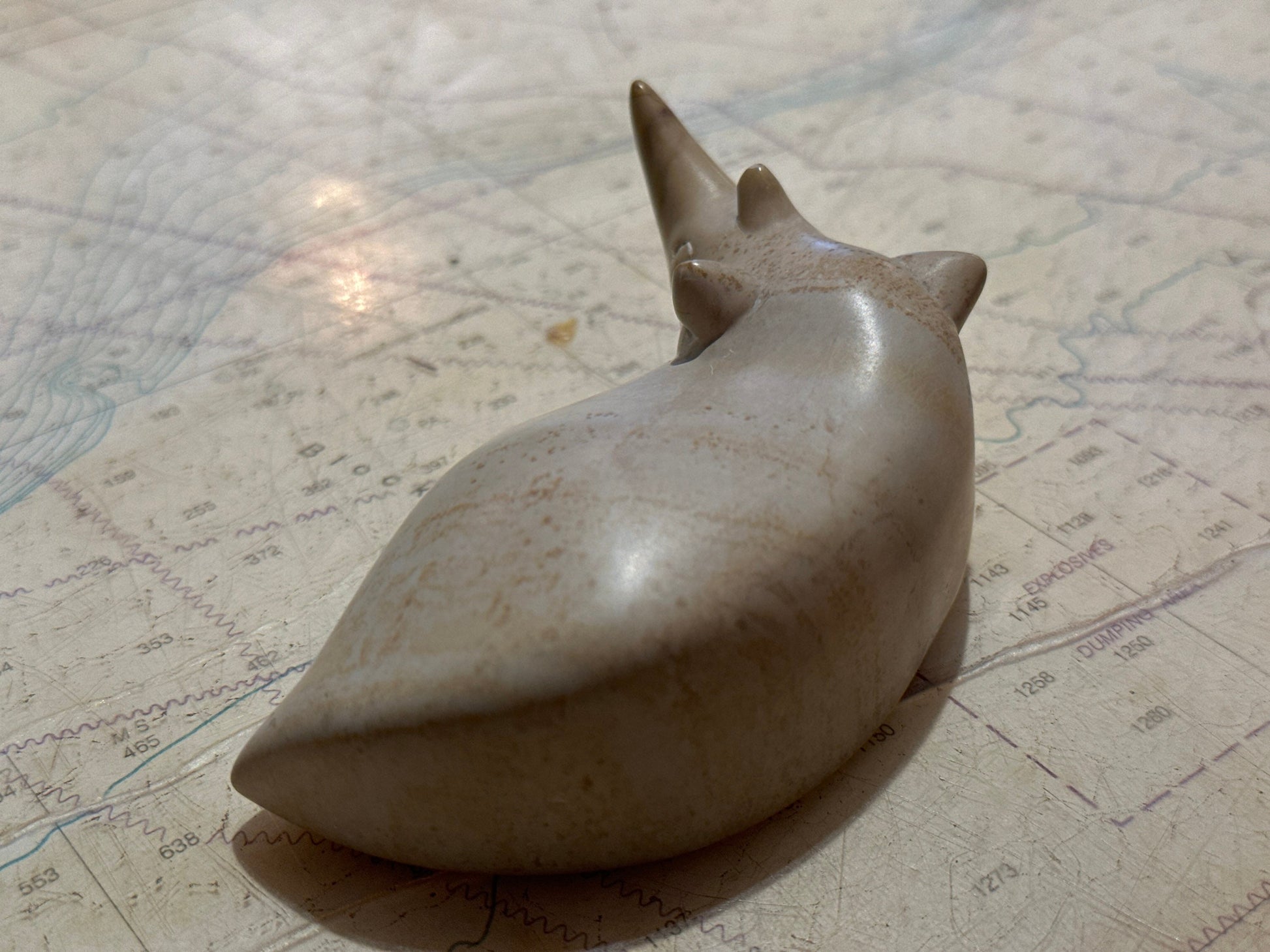 Ceramic Laying Rhinoceros Statue | Home Decor