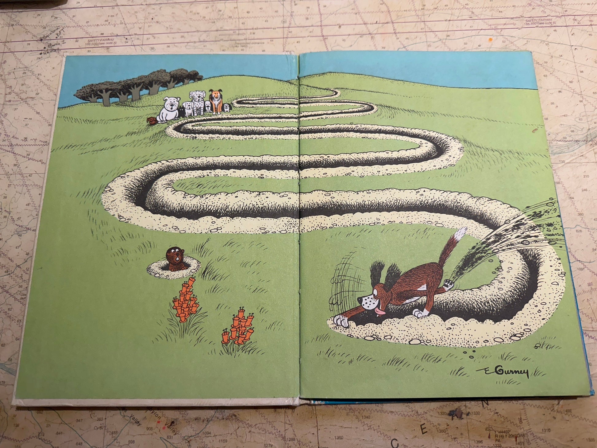 The Digging-est Dog by Al Perkins - Illustrated by Eric Gurney | Classic Children's Book