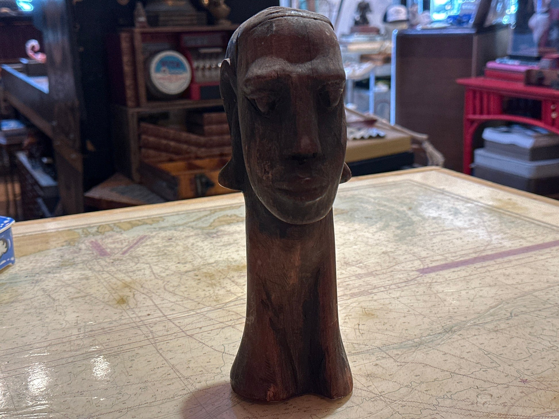 Vintage African Wooden Sculpture | Home Decor