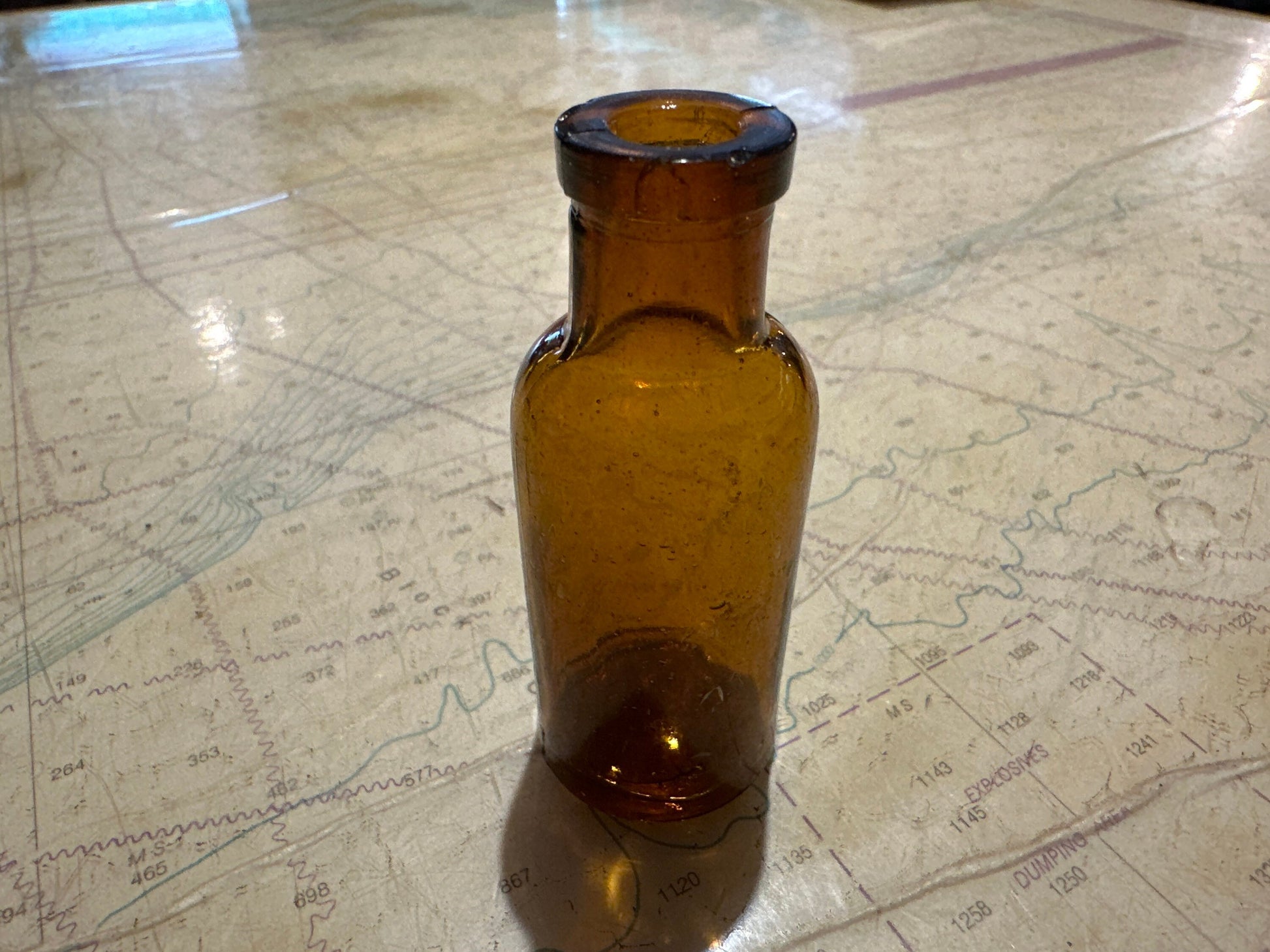 Vintage Brown Apothecary Bottle - Mini - | Home and Living