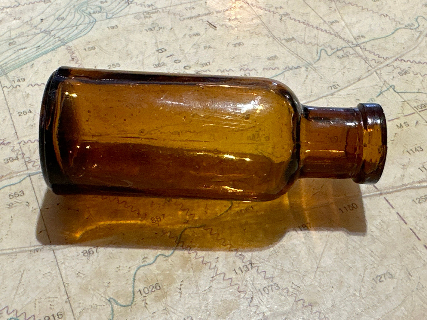 Vintage Brown Apothecary Bottle - Mini - | Home and Living