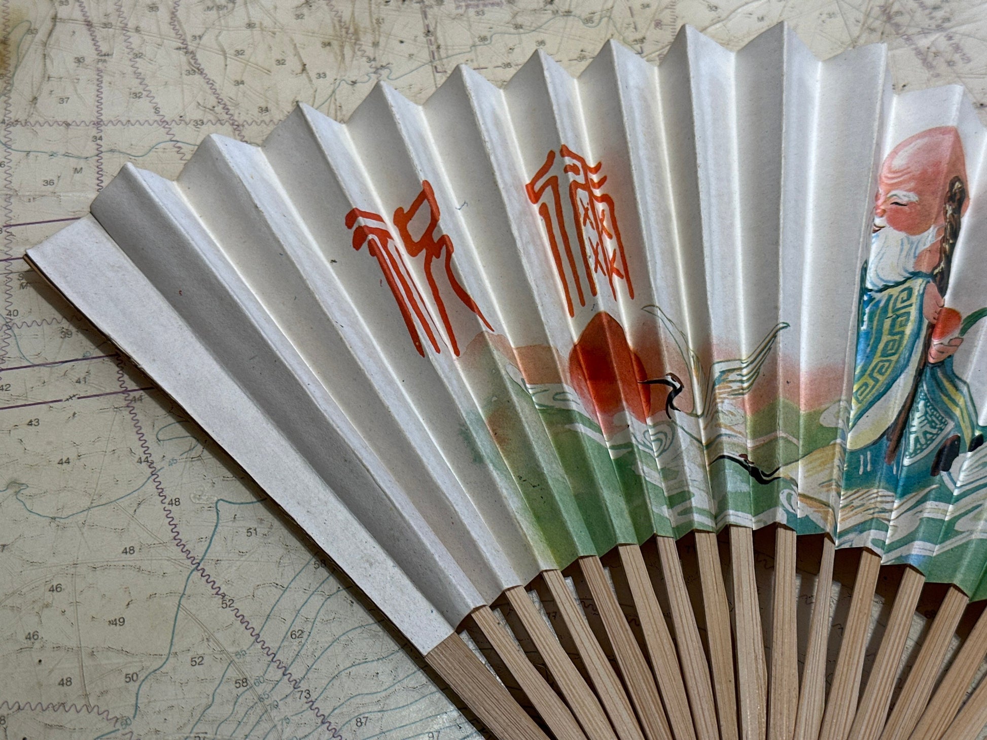 Chinese Hand Held Folding Fan | Paper Fan | Accessories