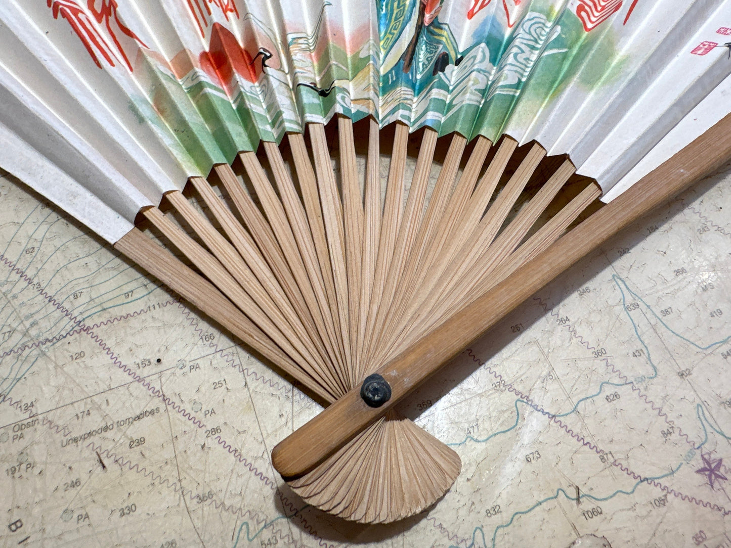 Chinese Hand Held Folding Fan | Paper Fan | Accessories