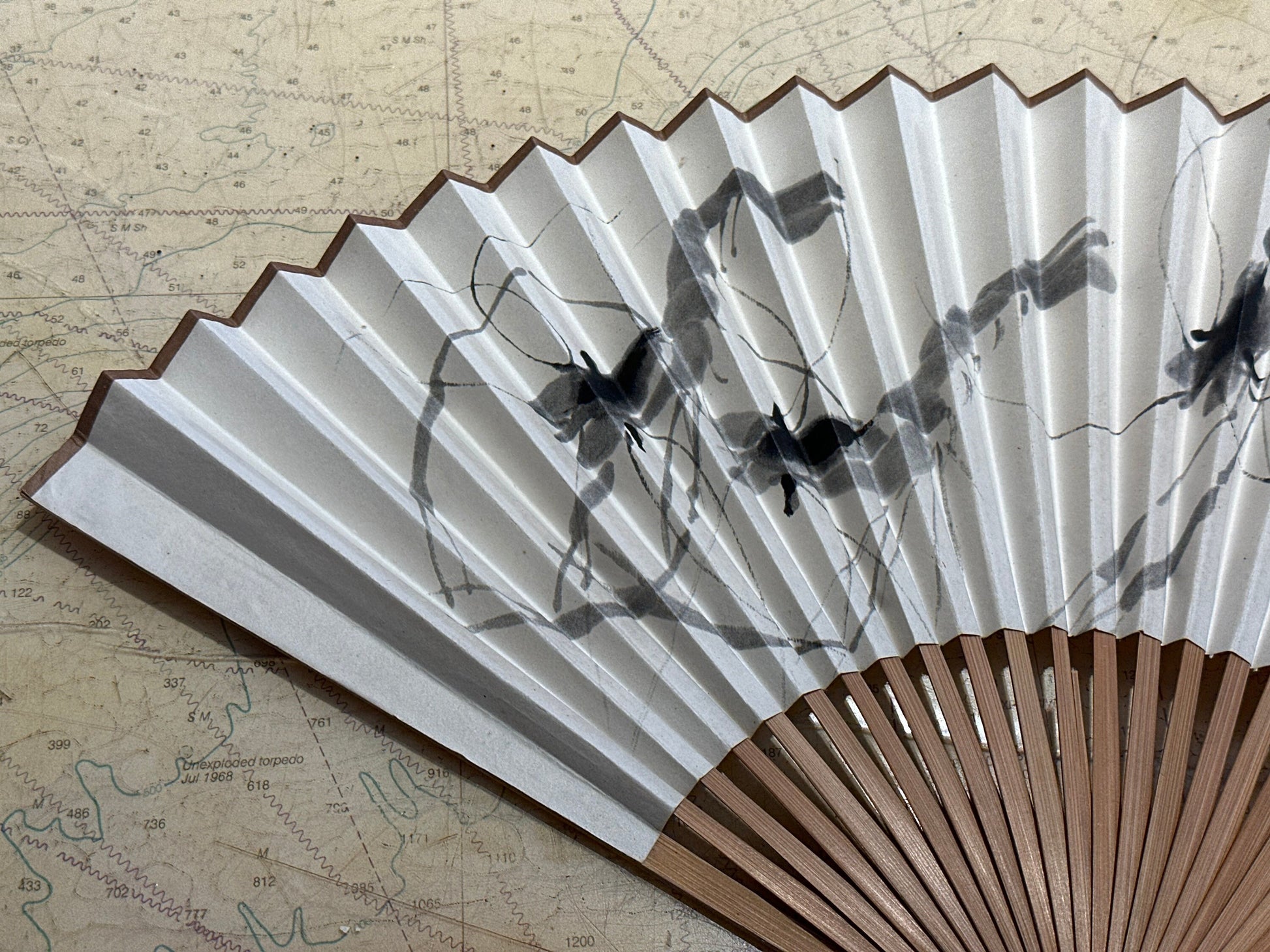 Chinese Hand Held Folding Fan | Paper Fan | Accessories