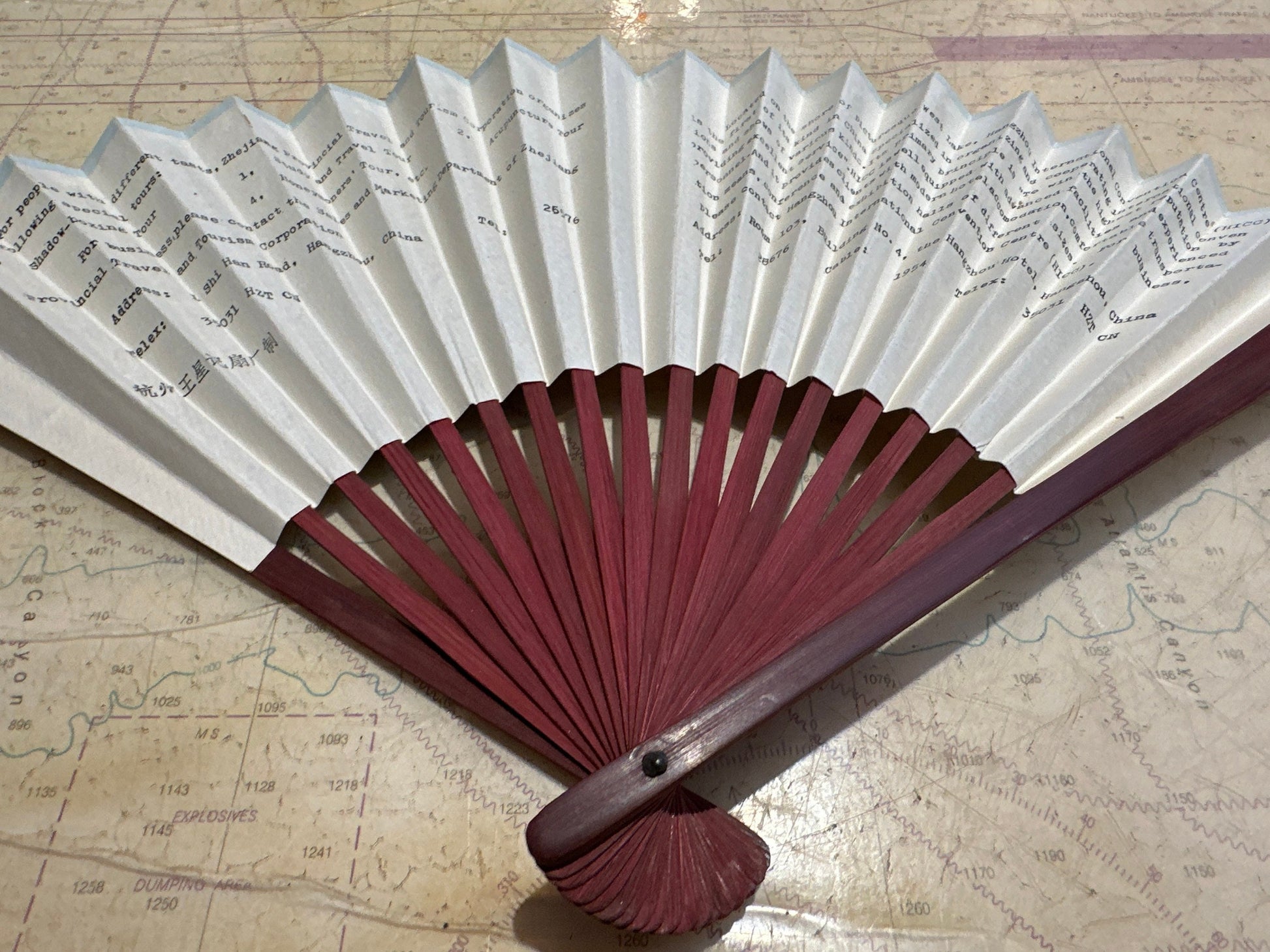 Chinese Hand Held Folding Fan | Paper Fan | Accessories