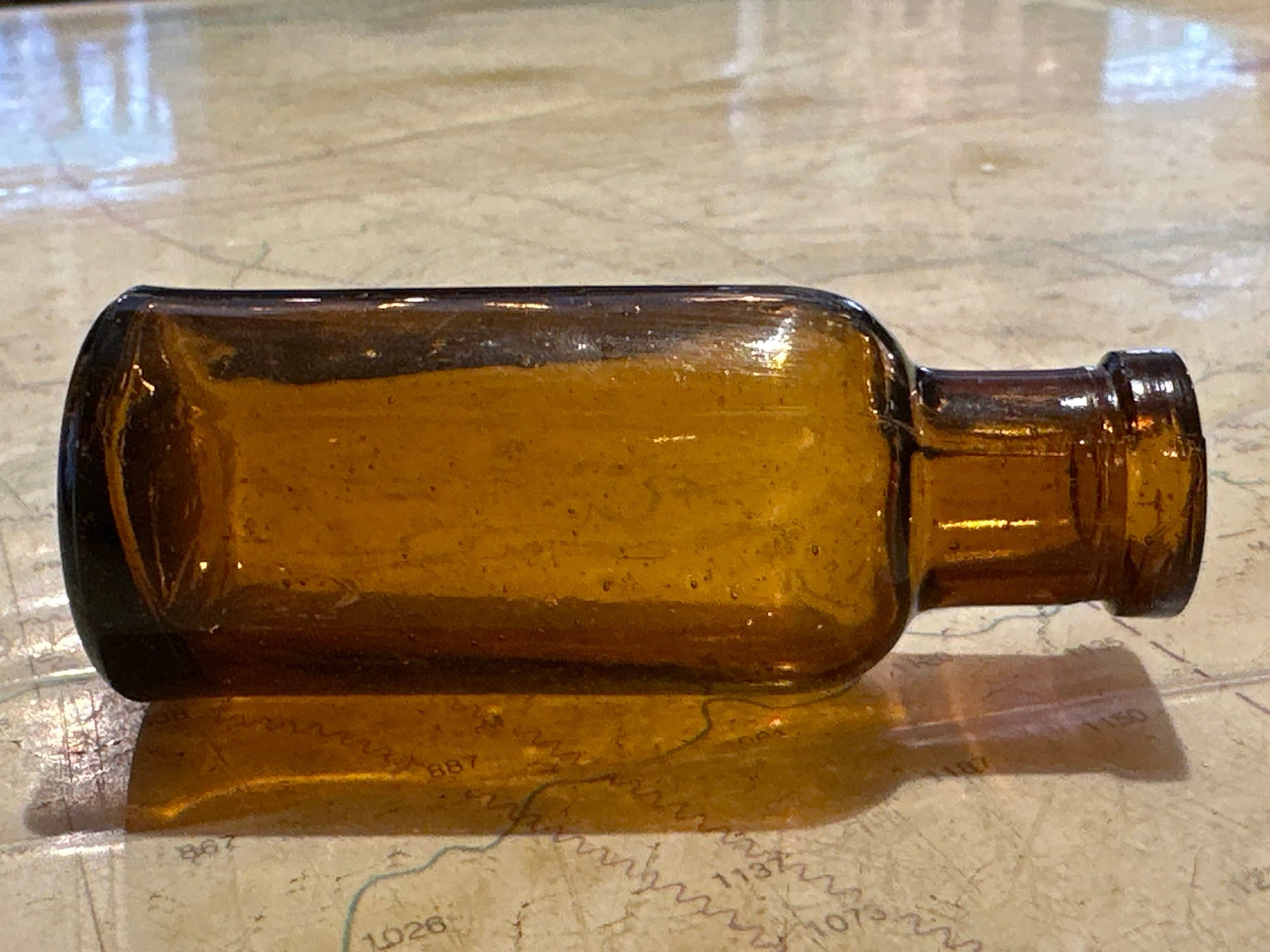 Vintage Brown Apothecary Bottle - Mini - | Home and Living