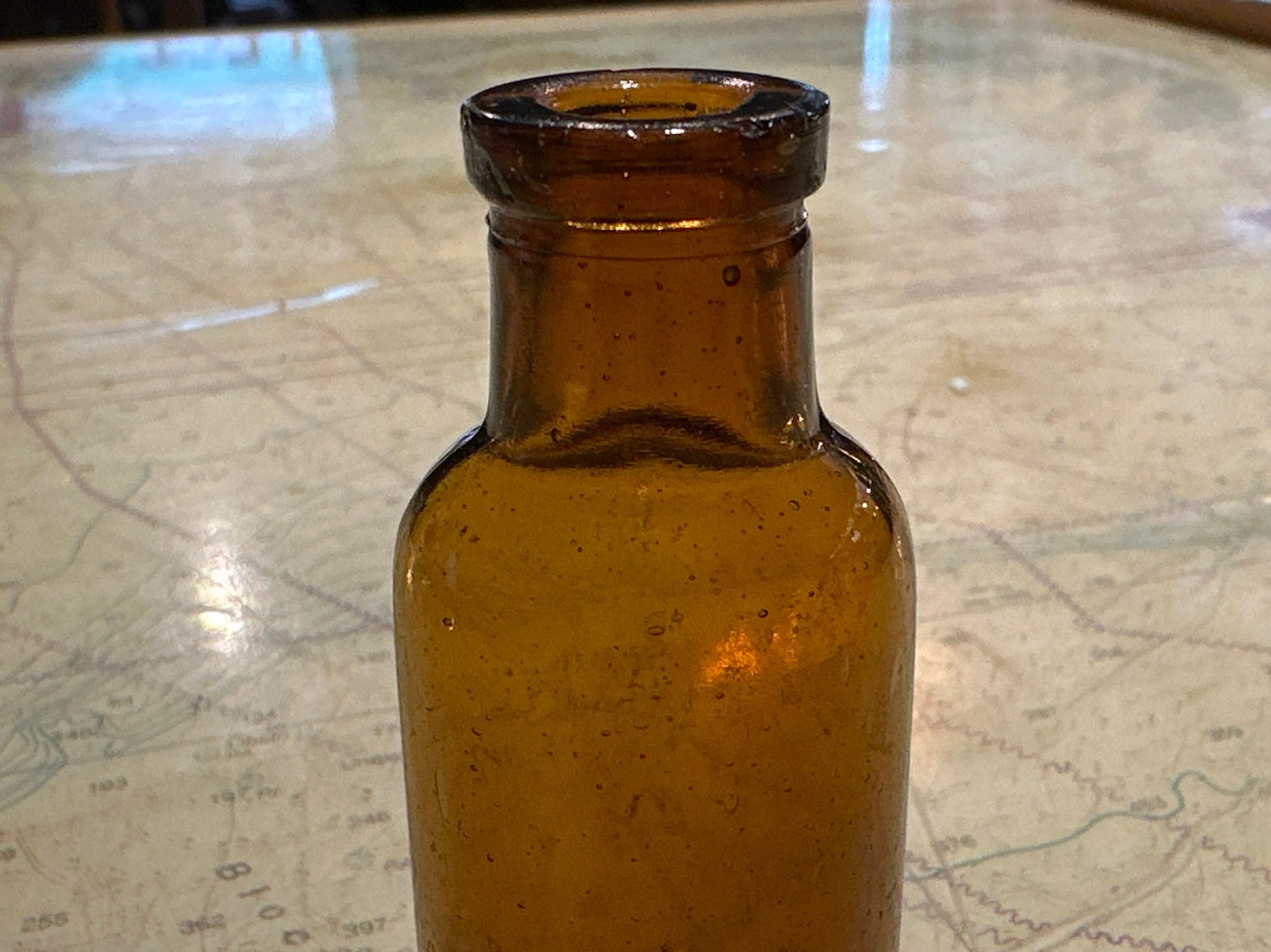 Vintage Brown Apothecary Bottle - Mini - | Home and Living