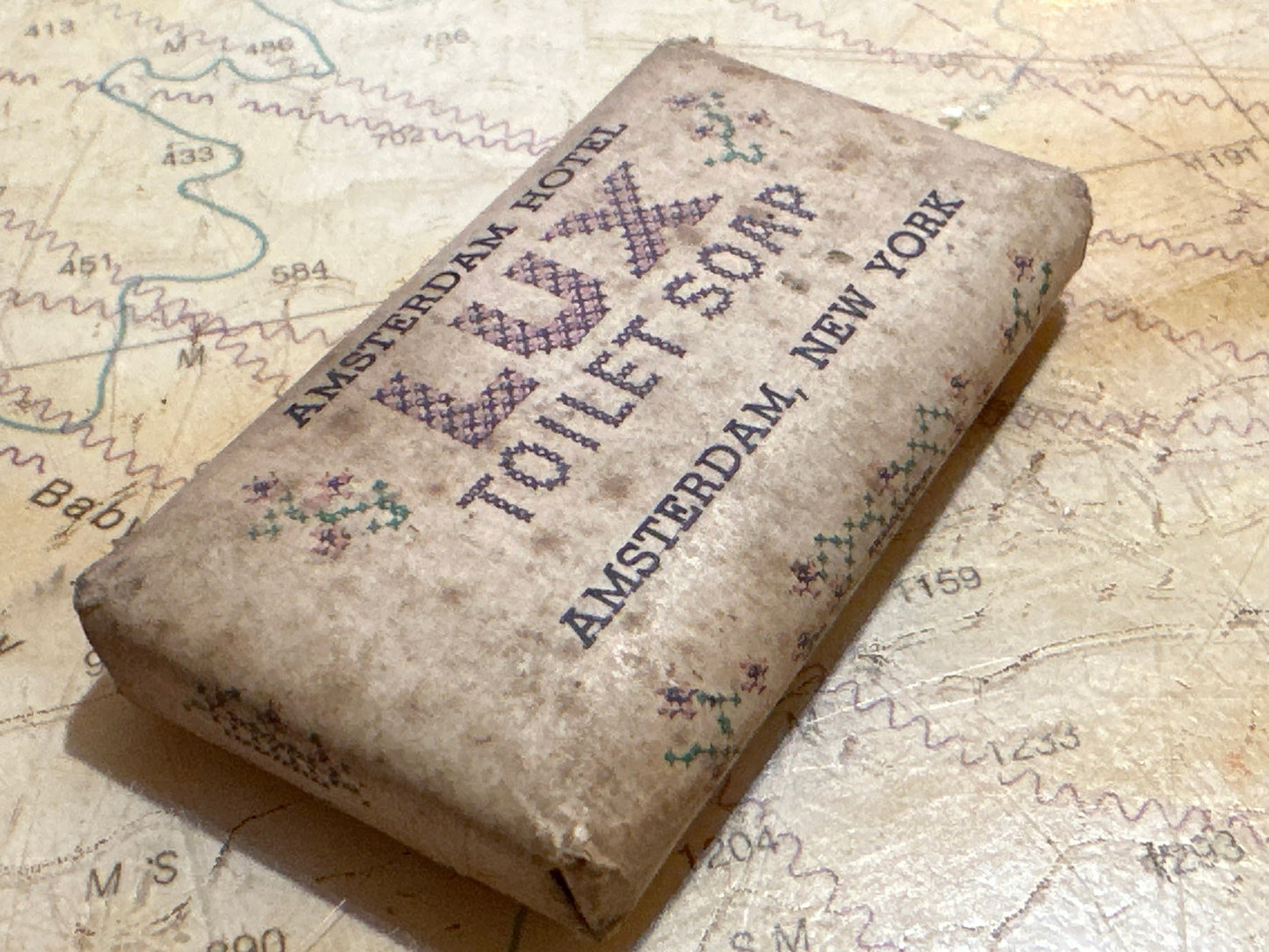Vintage Amsterdam Hotel Lux Toilet Soap | Amsterdam, New York