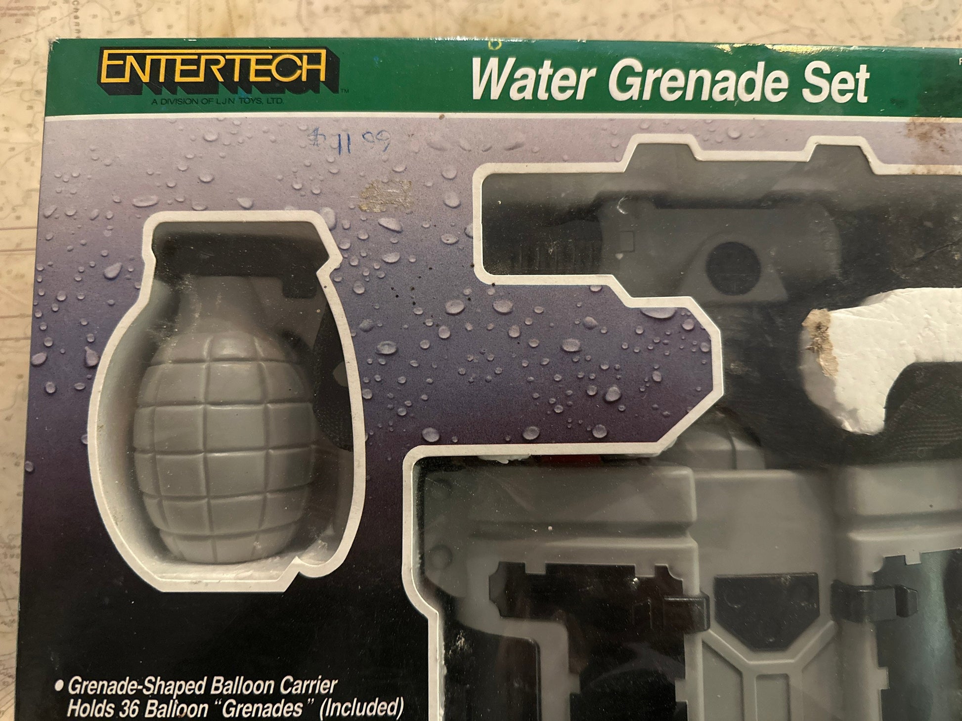 Vintage Entertech Water Grenade Set | Water Balloon - Warfare | Toys and Games