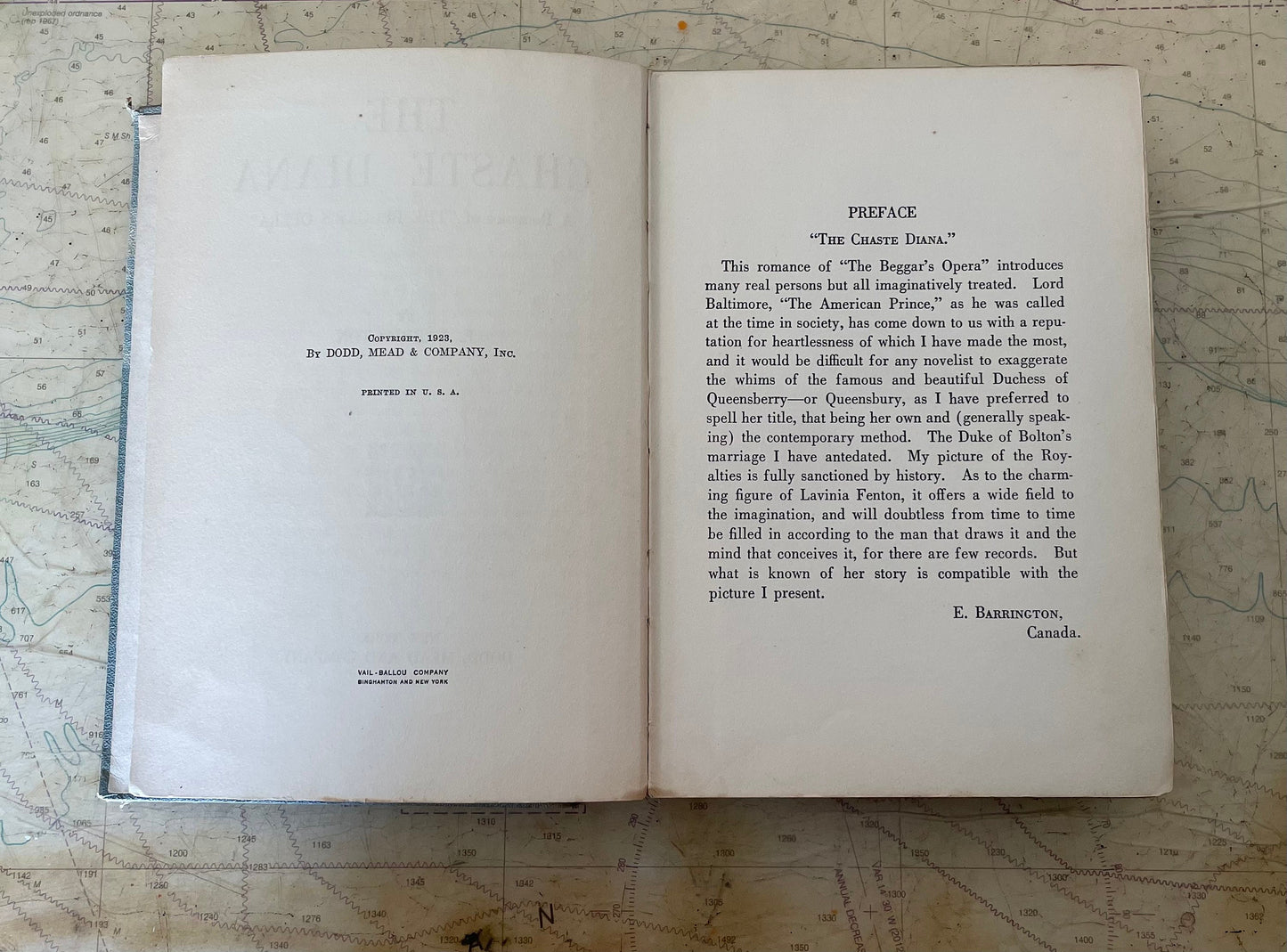 The Chaste Diana: A Romance of "The Beggar's Opera" by E. Barrington 1923