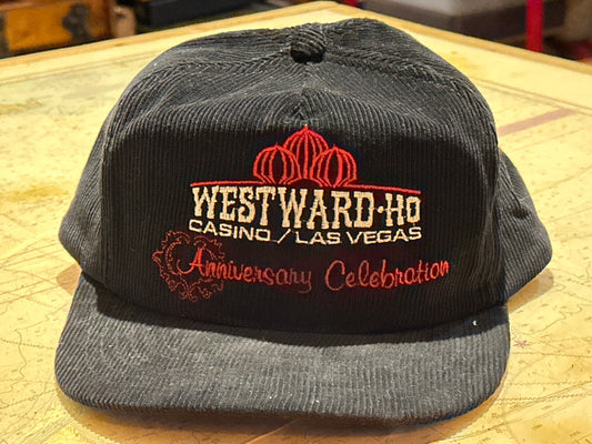 Westward Ho Casino Las Vegas Suede Trucker Cap, Vintage Baseball Hat, Retro Headwear, Souvenir Cap