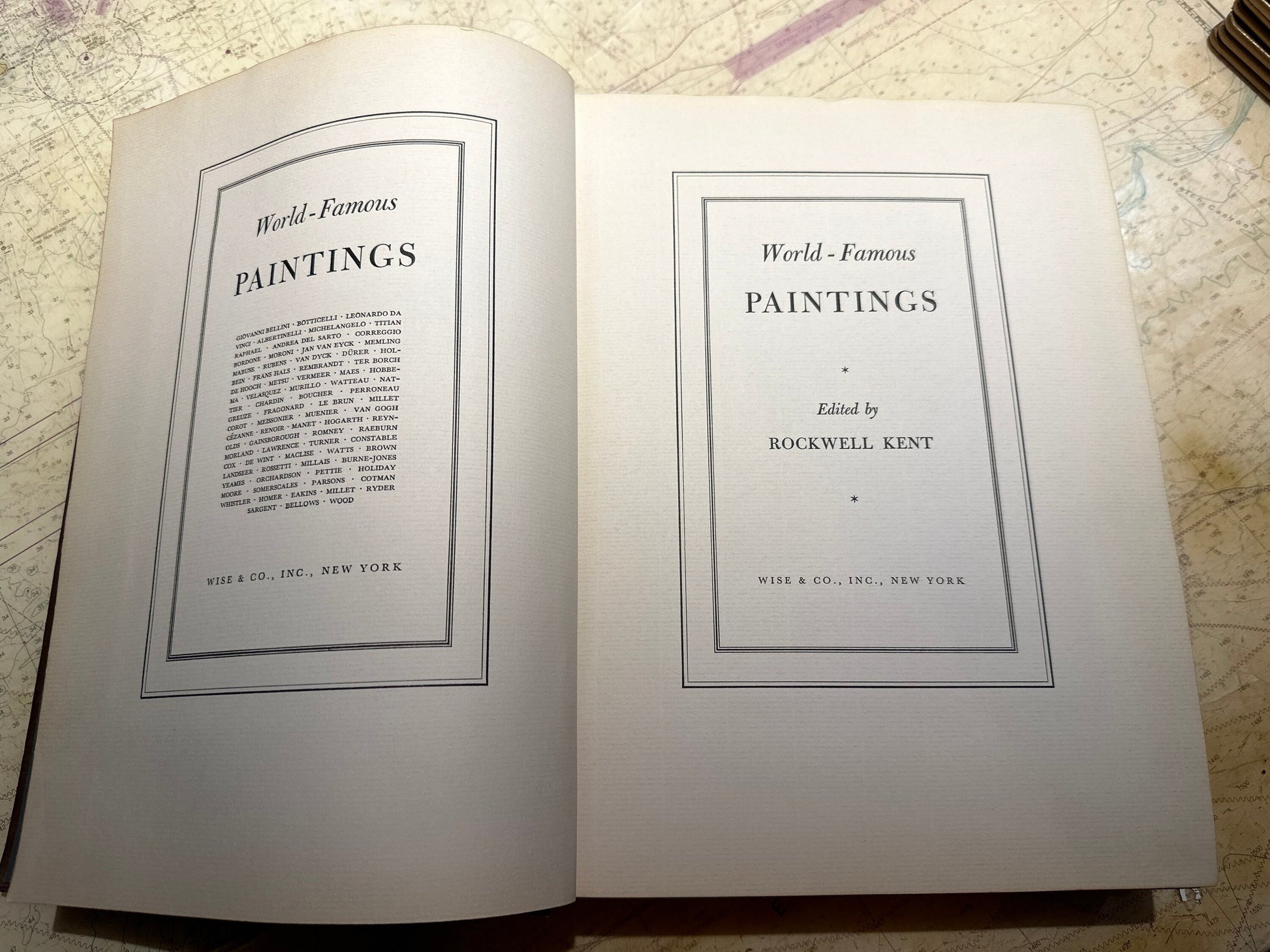 World Famous Paintings Edited by Rockwell Kent | Classic Literature | Music Book