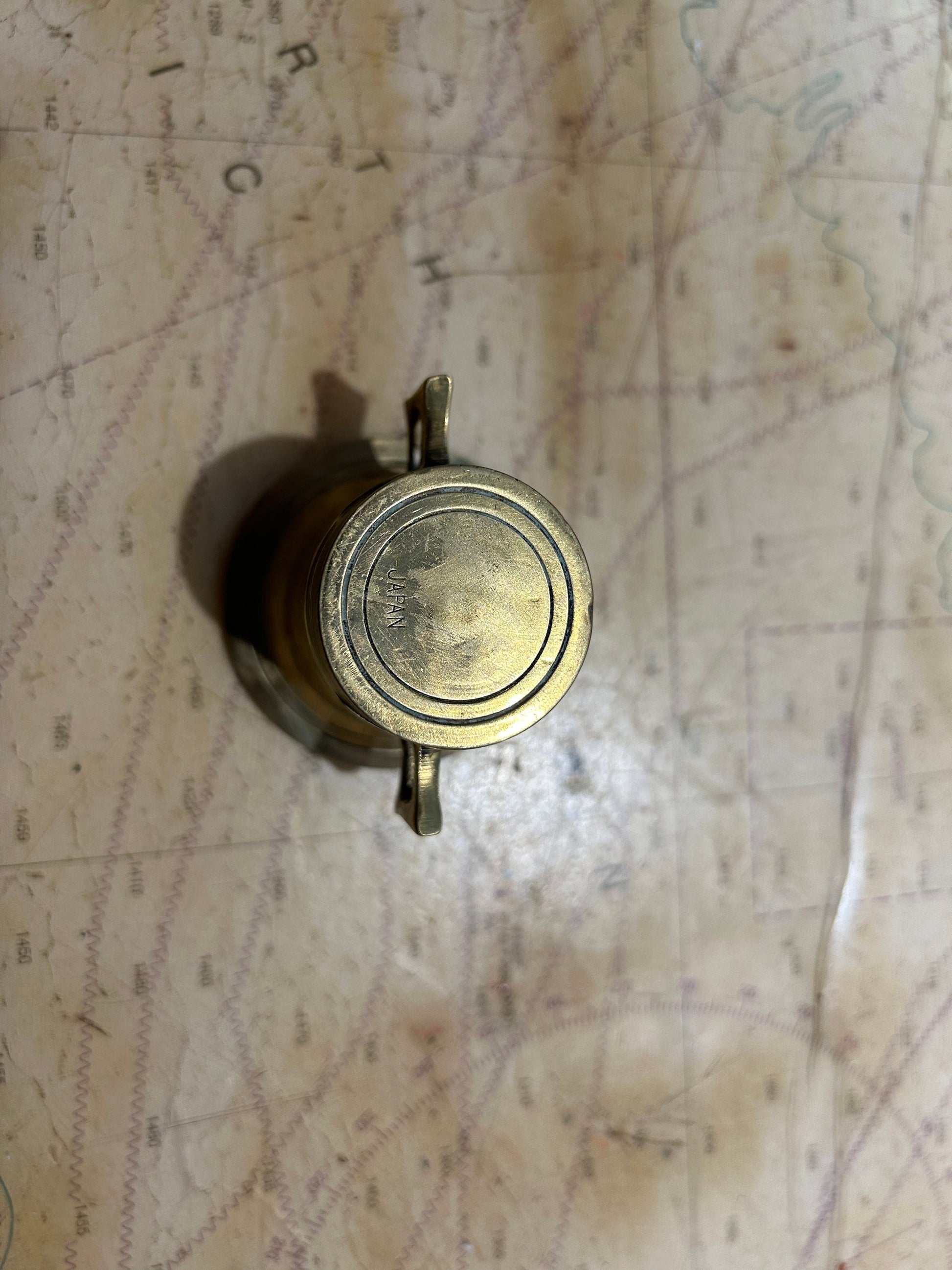 Vintage Small Brass Incense Pot