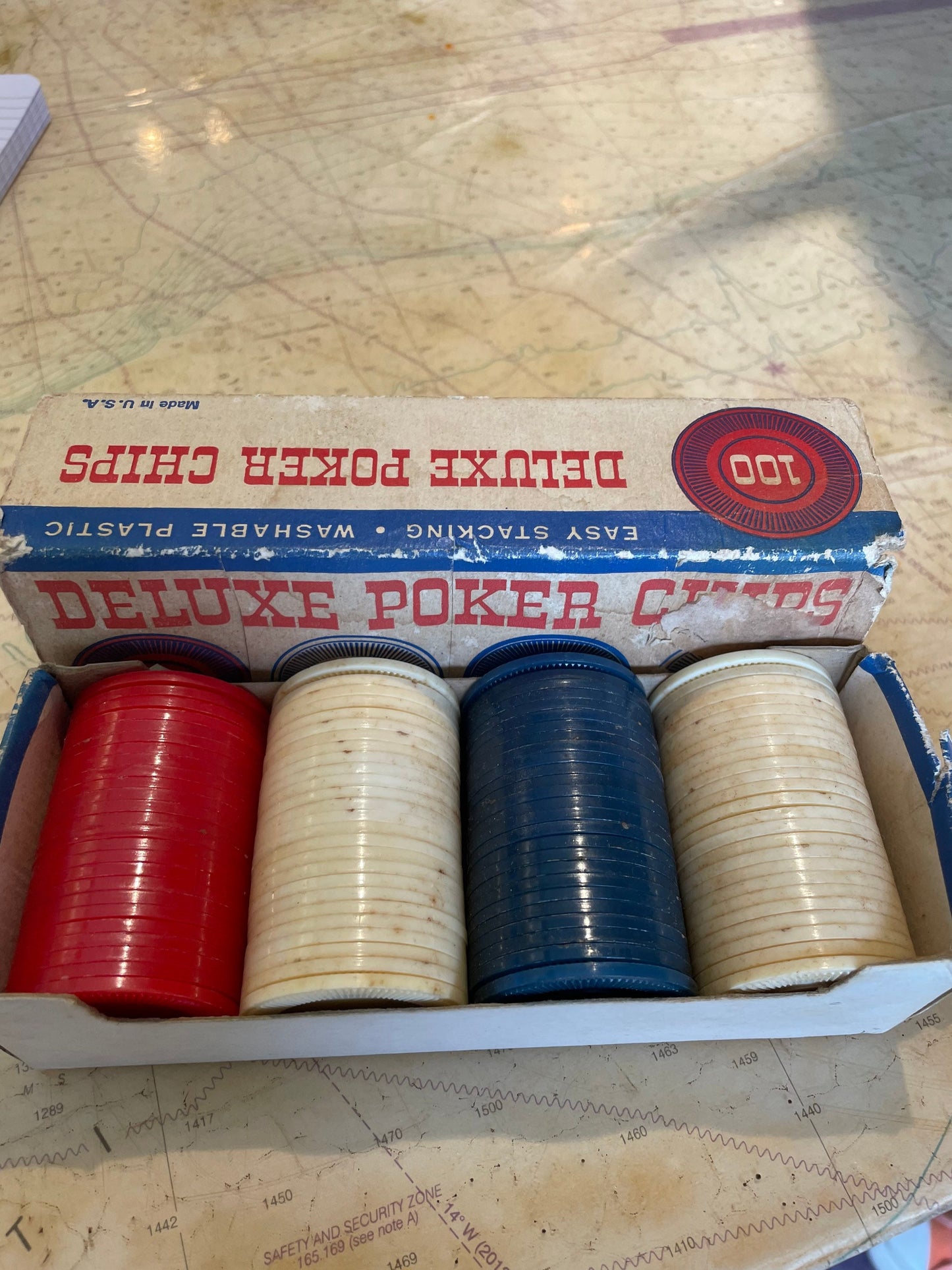 Vintage Mayer Plastic Poker Chips (100 ct) | Home & Living