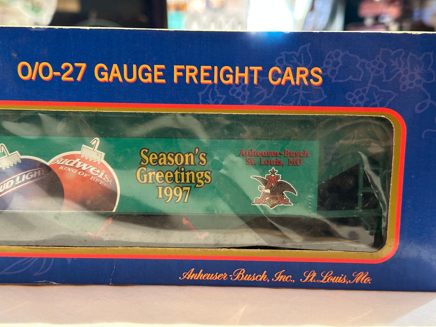 Anheuser-Busch Model Train Freight Cars, Vintage Train Cars, 0/0-27 Gauge Collectibles