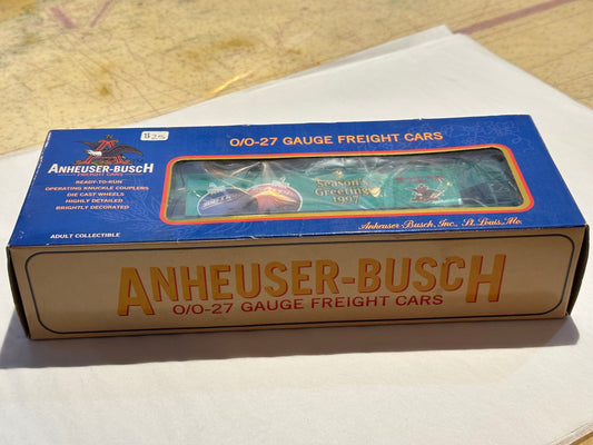 Anheuser-Busch Model Train Freight Cars, Vintage Train Cars, 0/0-27 Gauge Collectibles