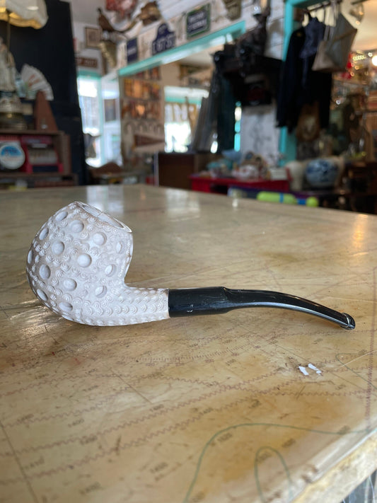 Vintage Apple Block Meerschaum Hand Carved Tobacco Pipe | Tobacco Accessories